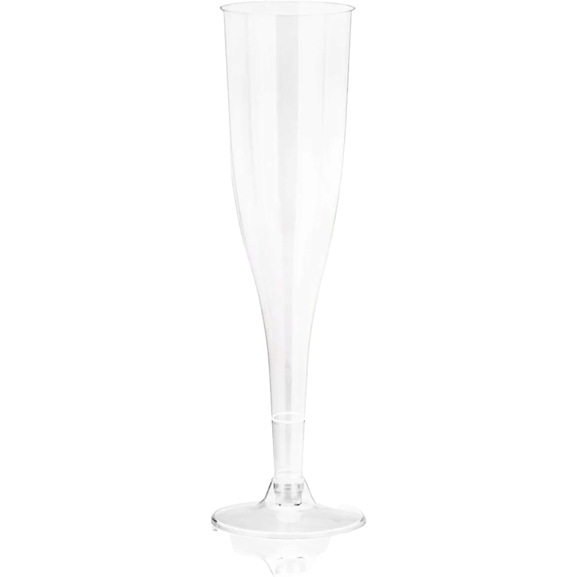 Disposable Party Cup 165ml Fluted Stemmed Champagne with Detachable Base 10pack