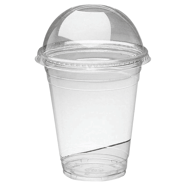 Plastic cups shop with dome lids