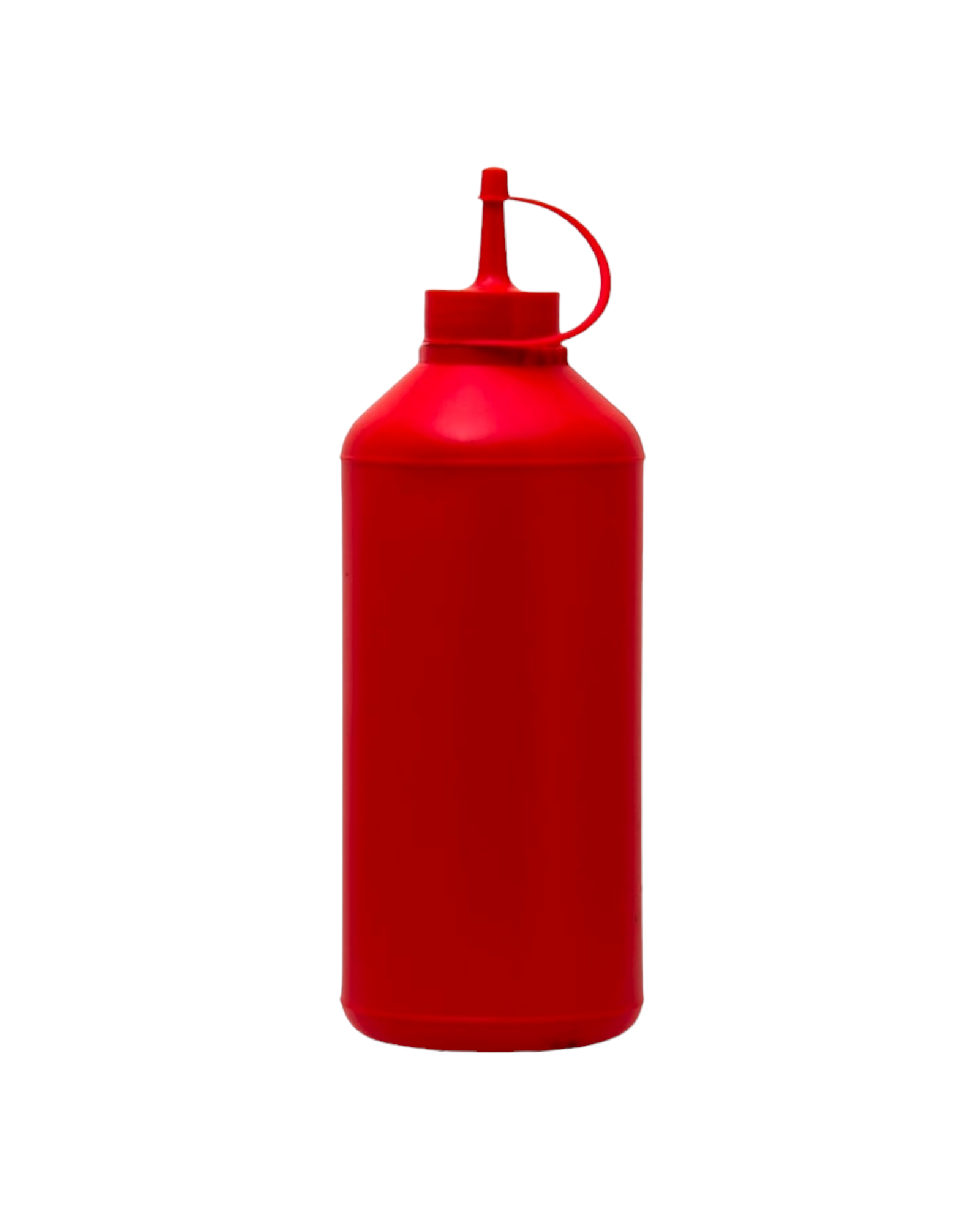Plastic Squeeze Sauce Bottle 1L Red 12112
