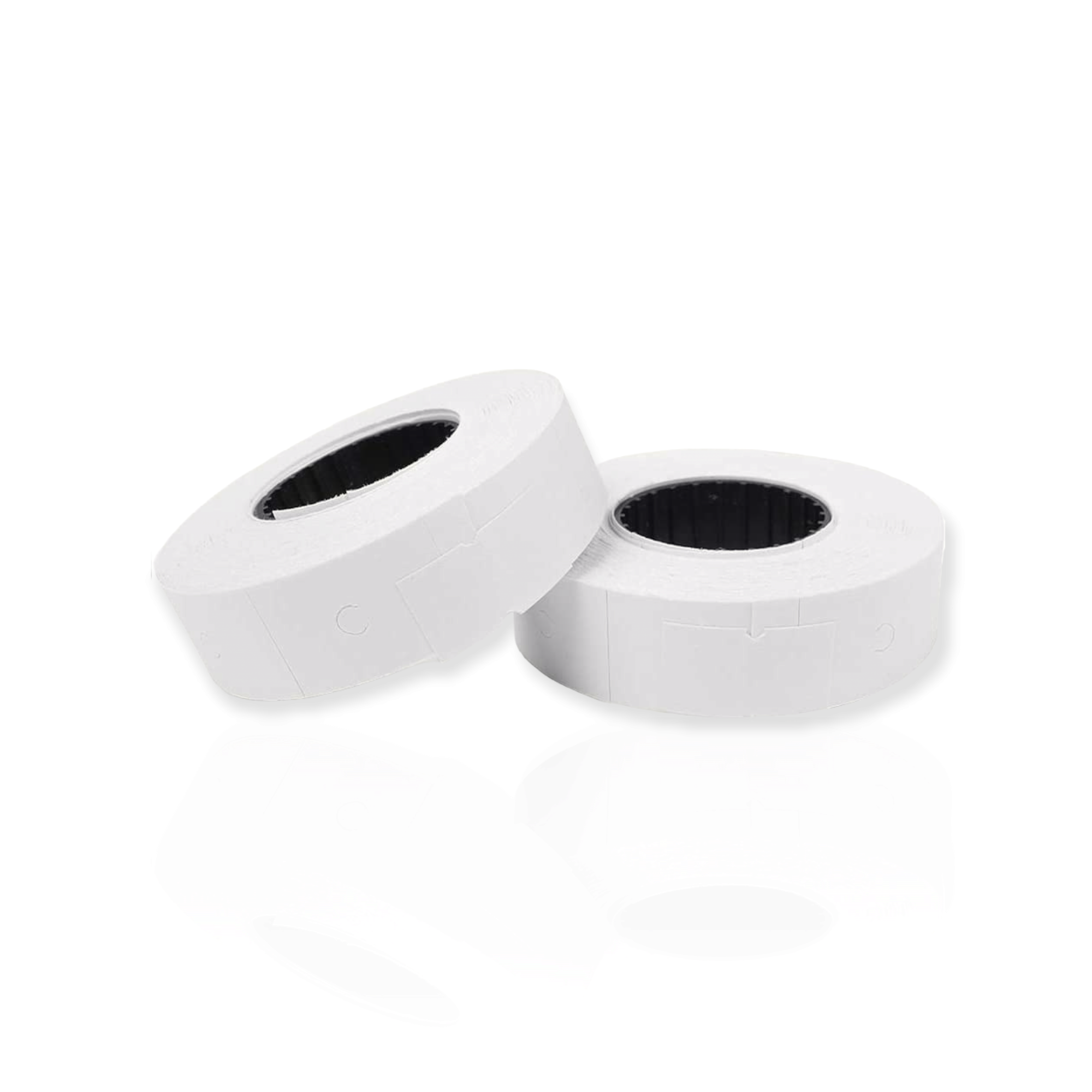 Double line Price Label Roll White 22x11mm 500pc