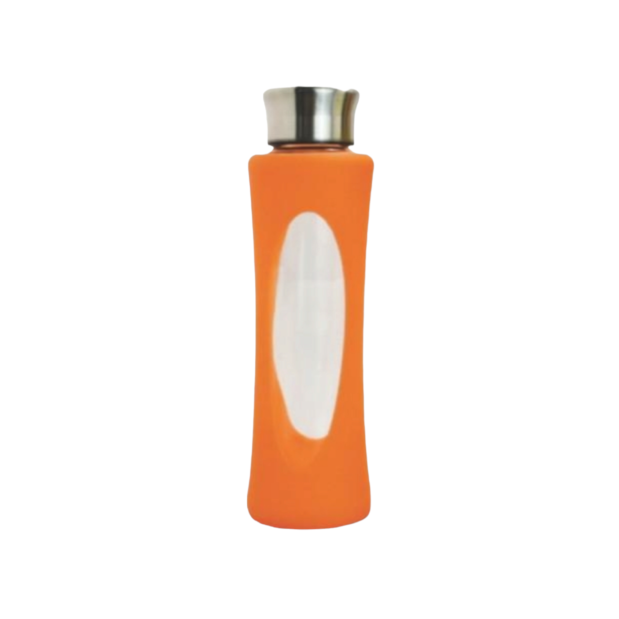 Regent Spots Water Bottle Glass with Colored Sleeve Metal Lid  580ml
