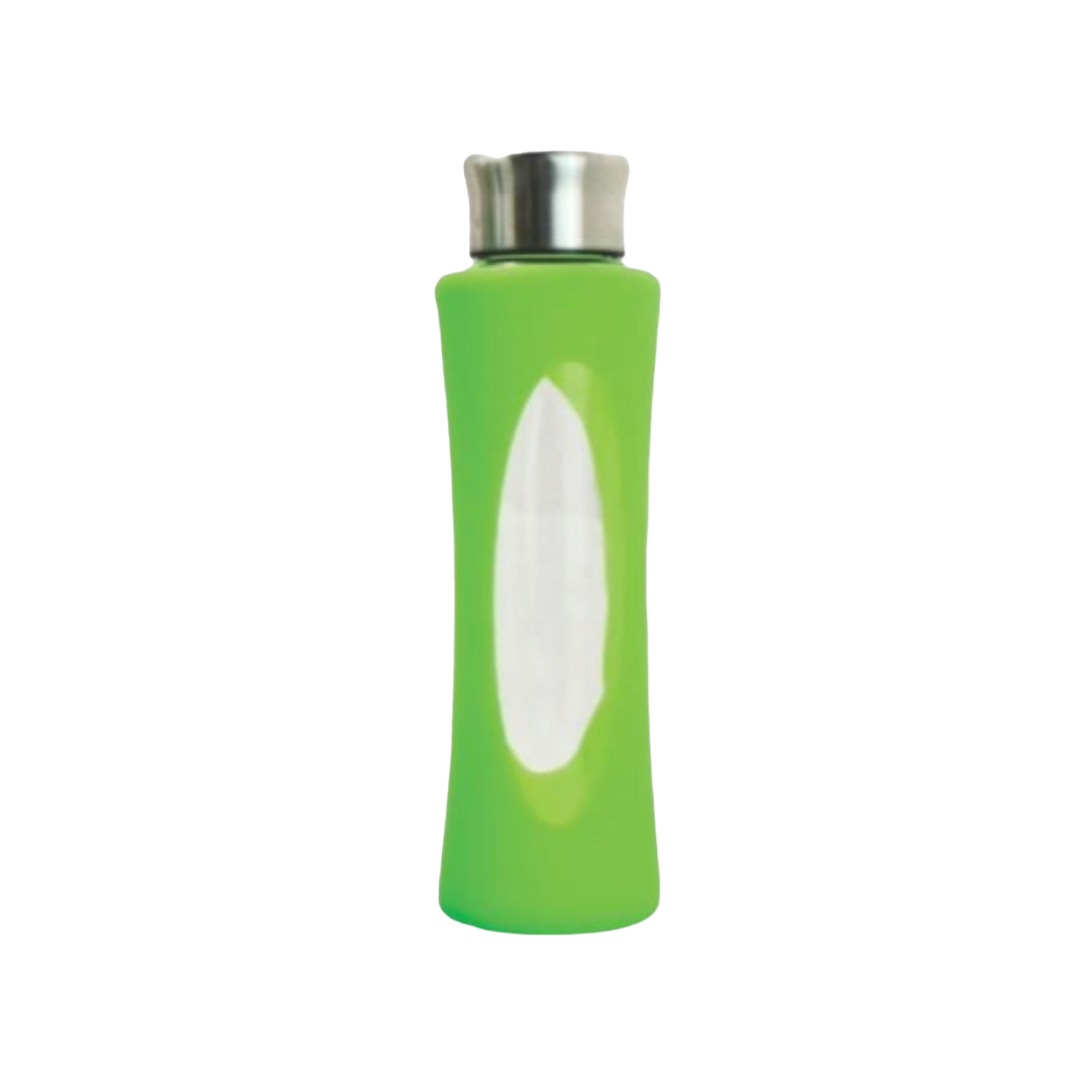 Regent Spots Water Bottle Glass with Colored Sleeve Metal Lid  580ml