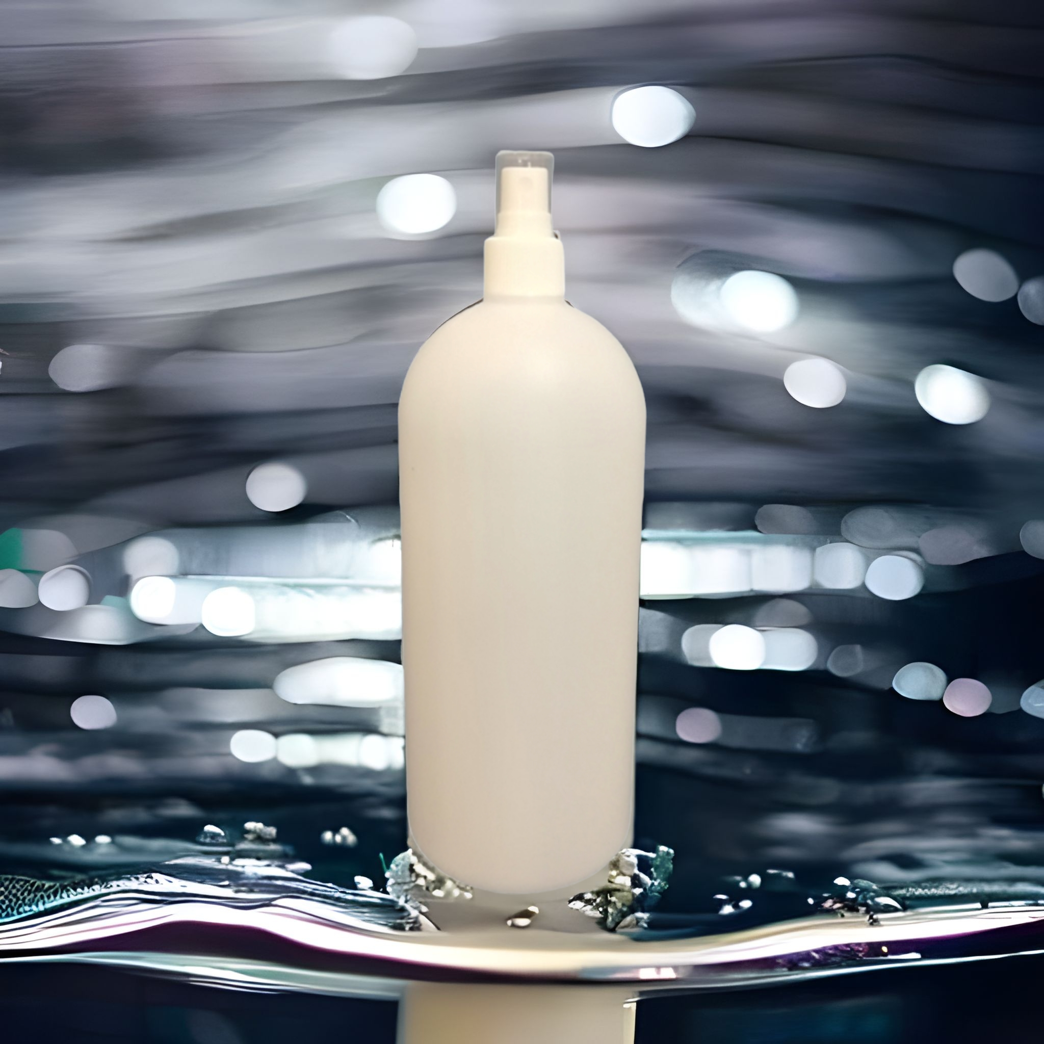 1L Mist Spray HDPE Bottle White Frosted