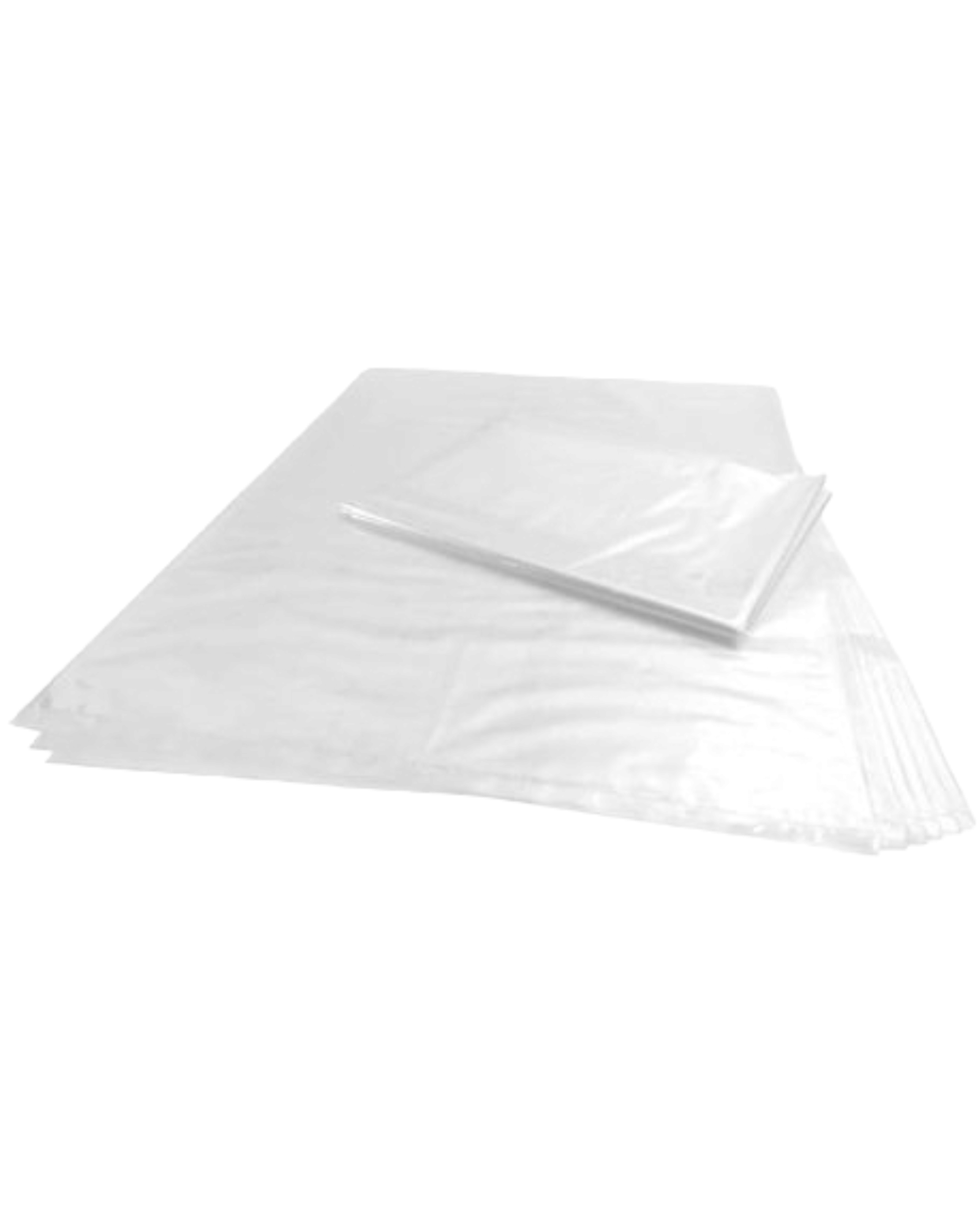 Plastic Packing Bag 550x1000mm 50microns Clear Bailer Bag 100pack