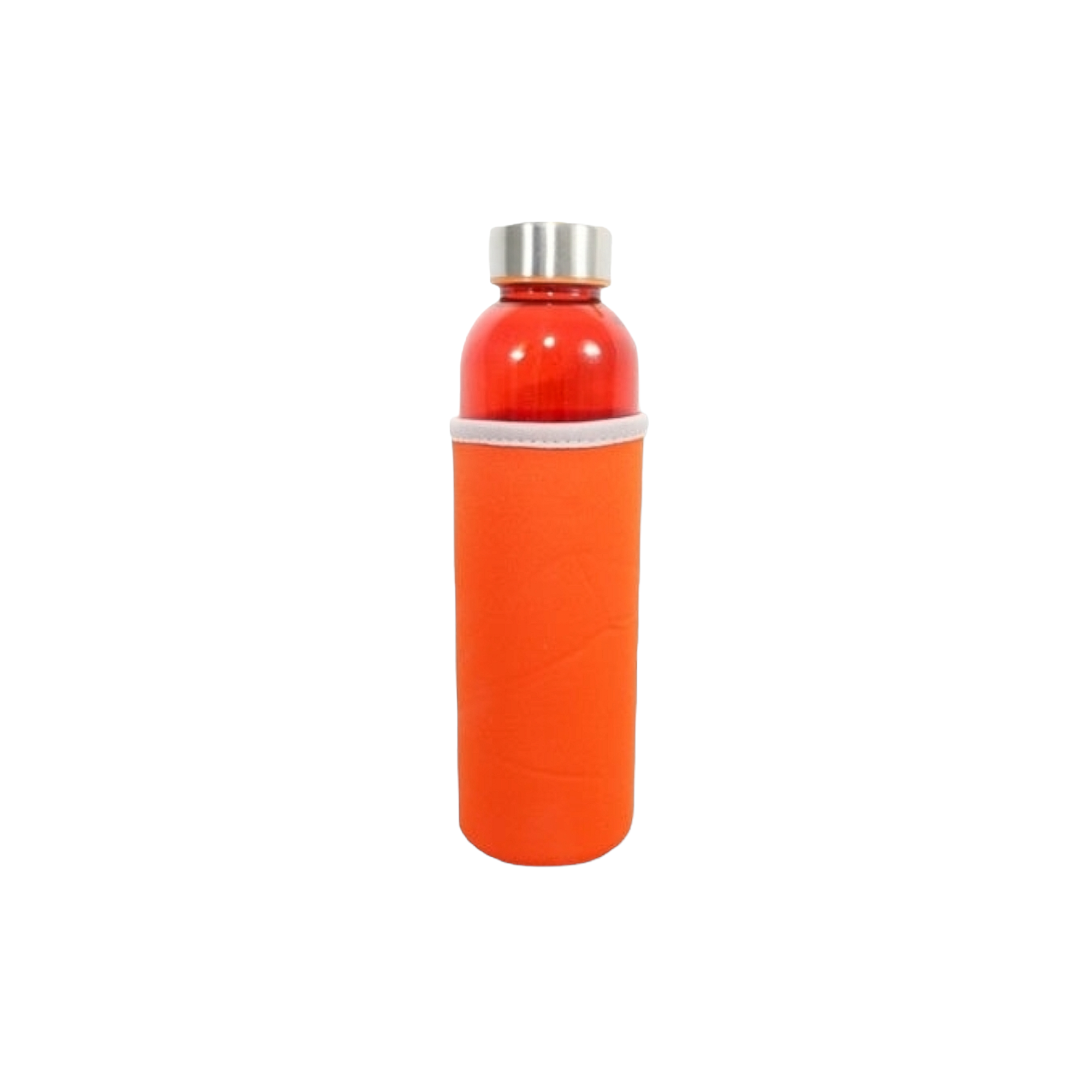 Glass Drinking Bottle Flask 500ml with Cold Sleeve 21127