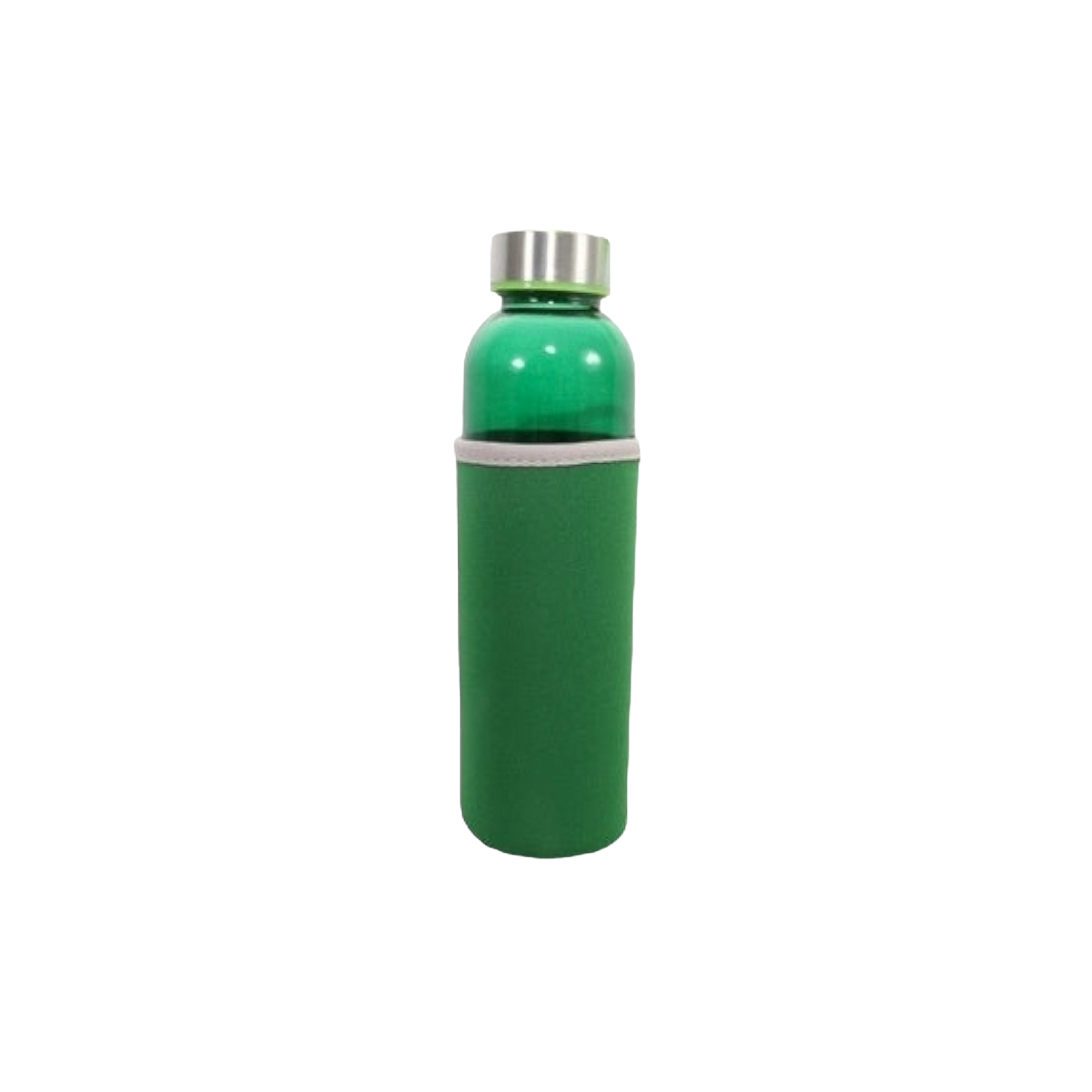 Glass Drinking Bottle Flask 500ml with Cold Sleeve 21127