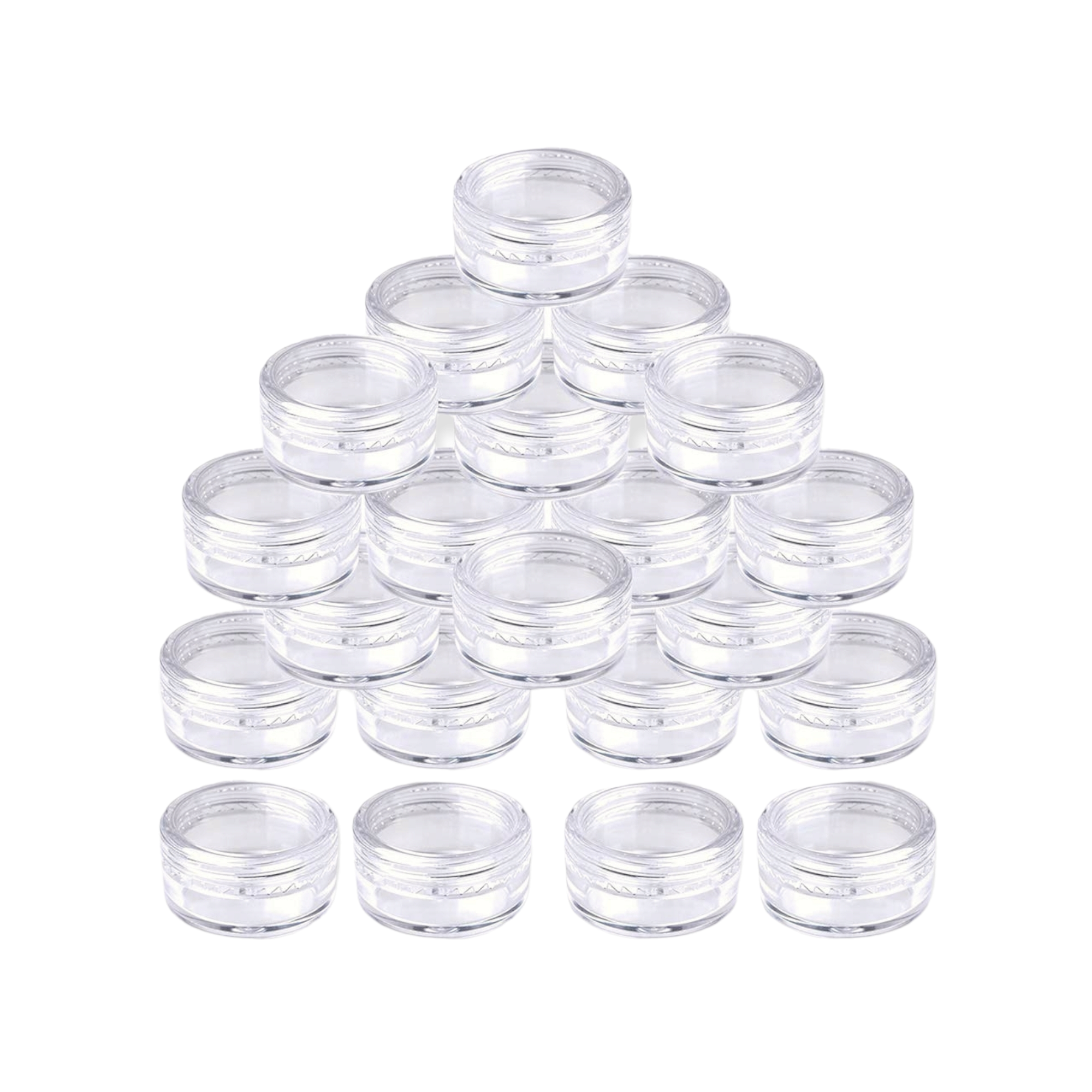 10g Acrylic Cosmetic Container Plastic Jar with Lid Crystal Clear 1pc