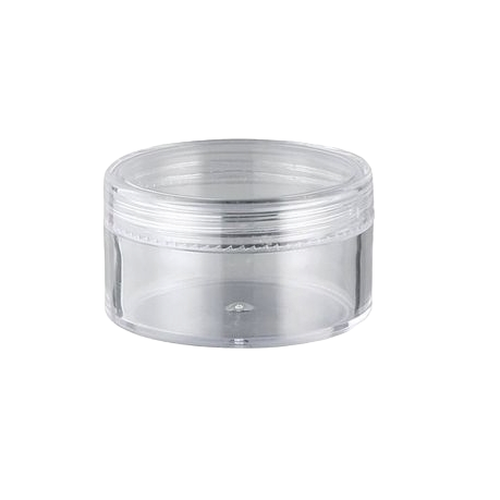 80ml Cosmetic Plastic Jar Clear Acrylic Ointment Container with Lid Each 106-12