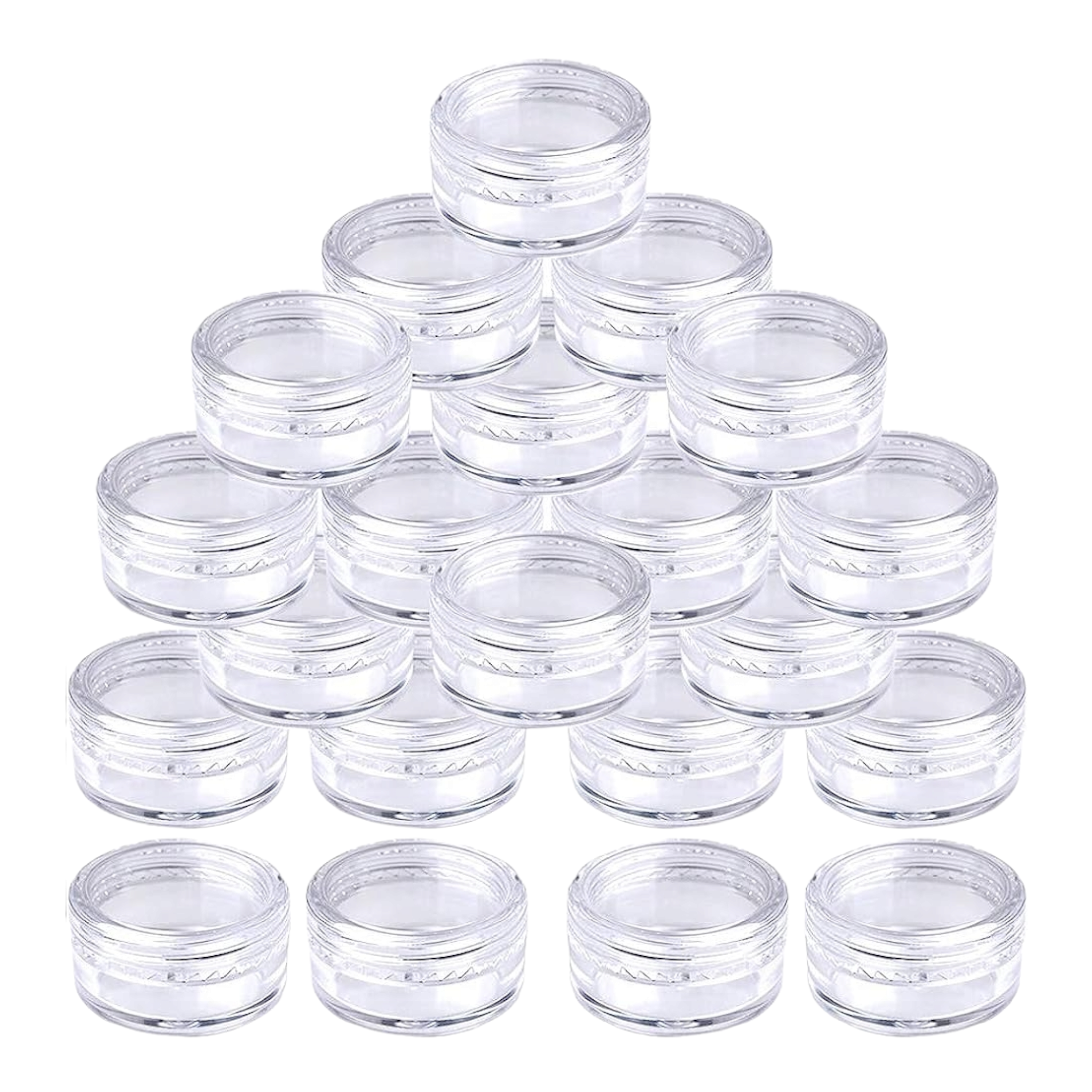 80ml Acrylic Cosmetic Container Plastic Jar with Lid Crystal Clear 1pc