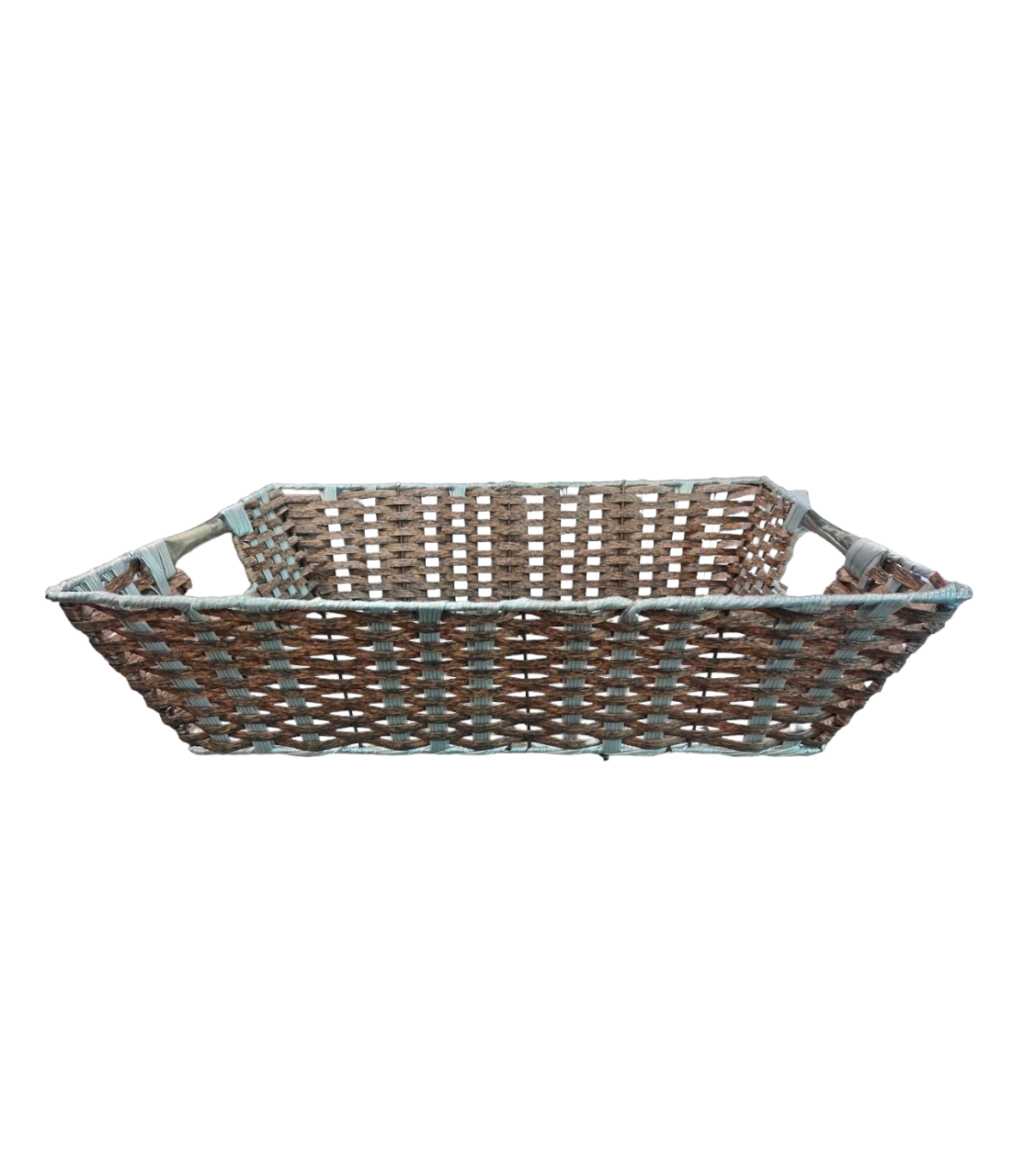 Plastic Woven Fruit Serving Tray Basket Medium 32x42x10.5cm 026B