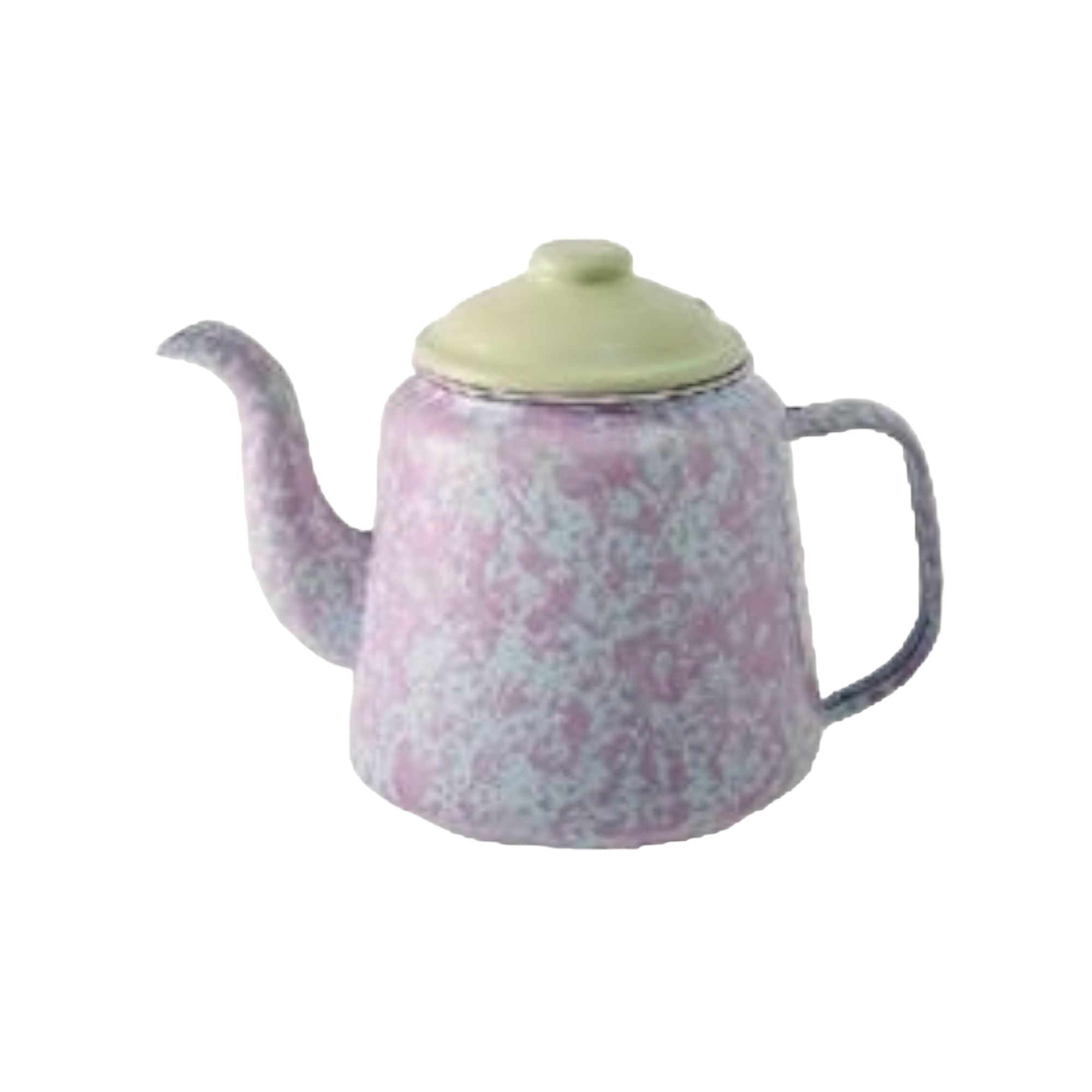 Enamel Teapot 14cm Kettle with Goose Neck Spout