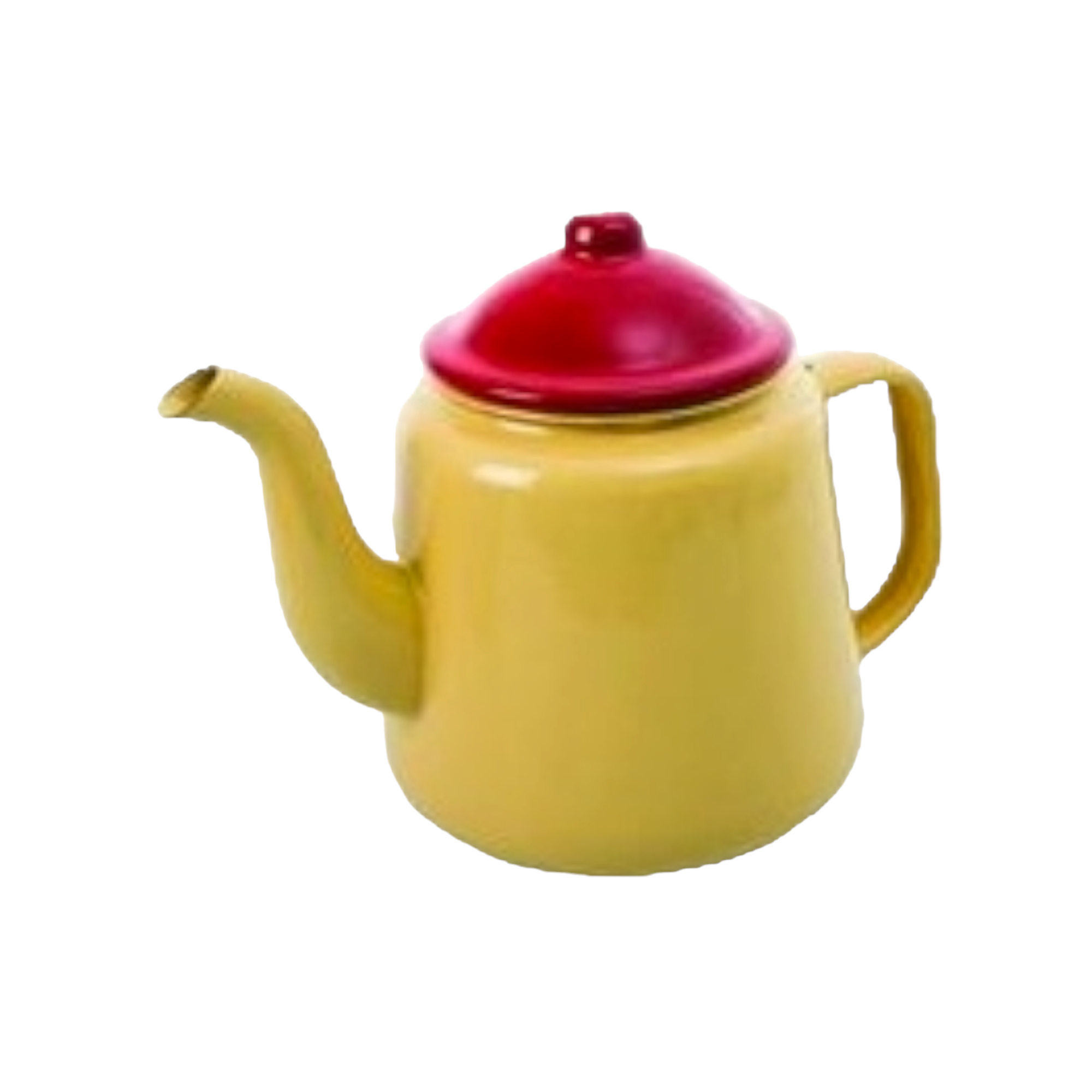 Enamel Teapot 14cm Kettle with Goose Neck Spout