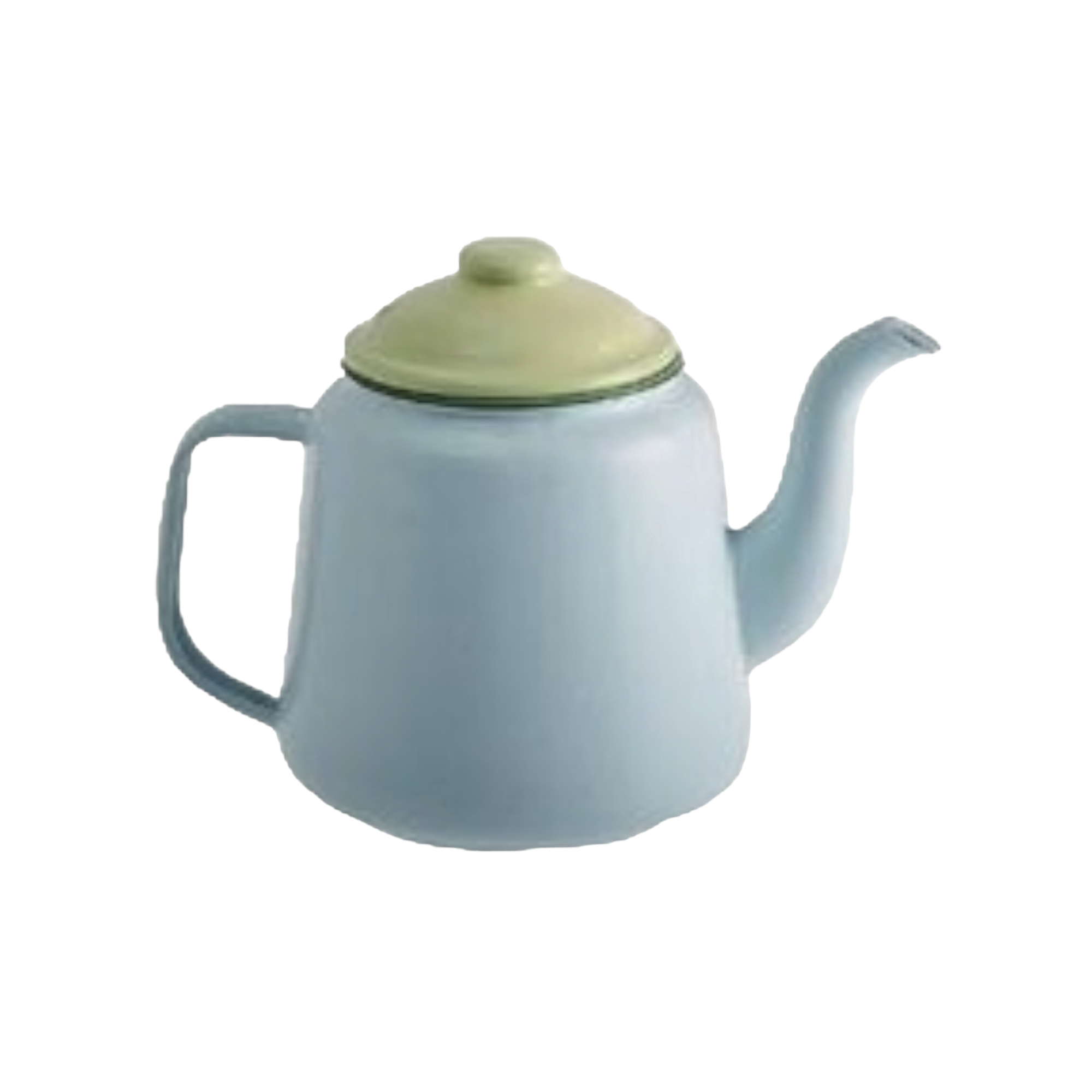 Enamel Teapot 14cm Kettle with Goose Neck Spout