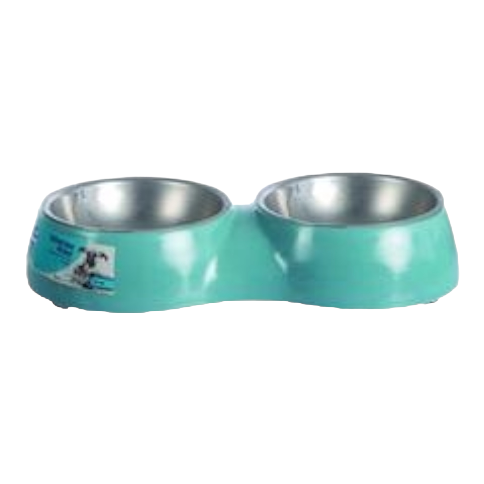 Pet Mall Dog/Cat Bowl 123cm Plastic with Stainless Steel Double