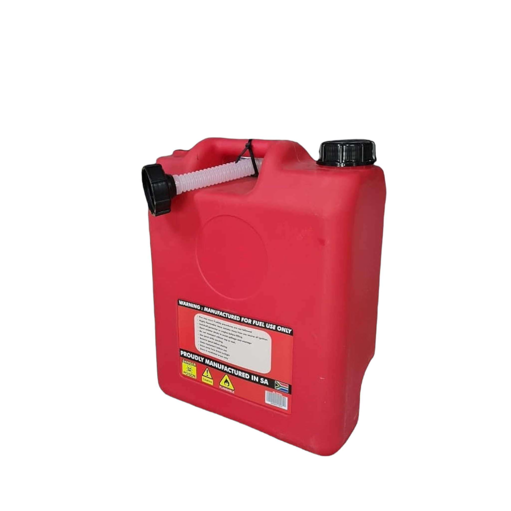 20L Plastic Fuel Jerry Can Petrol Red