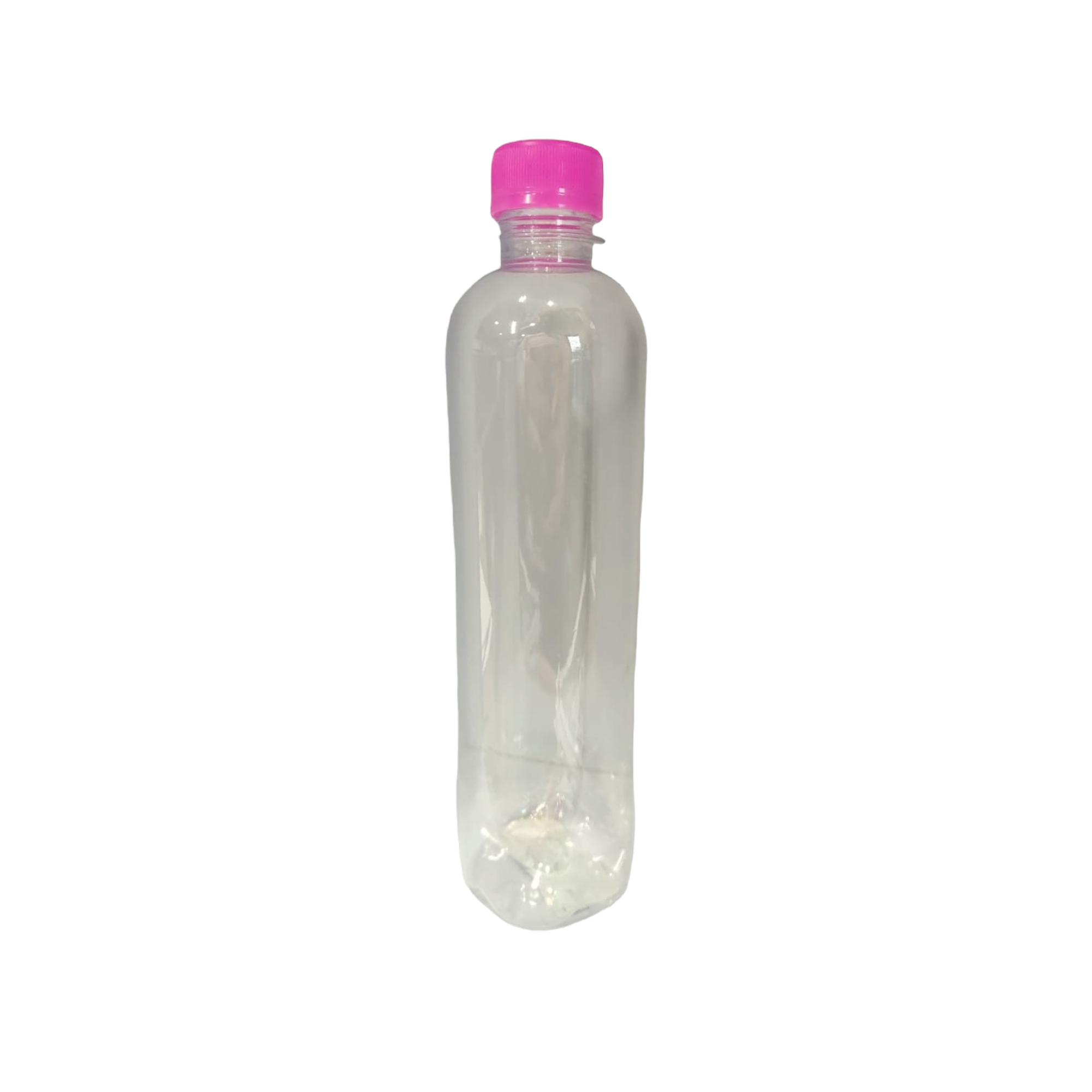 500ml Water Bottle Thirsty Clear with Pink Lid
