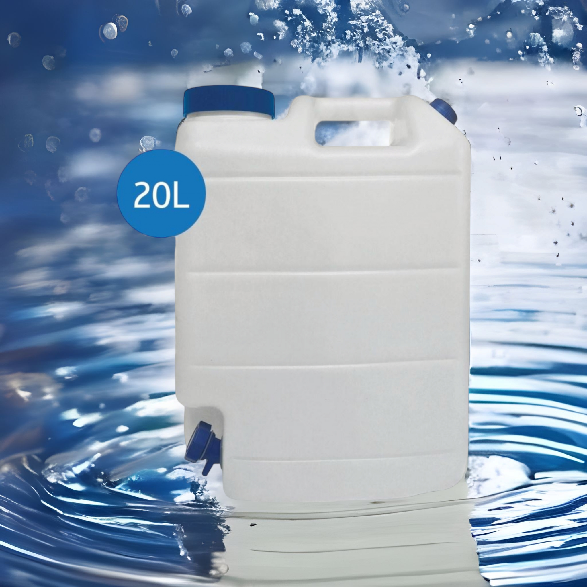 20L Jerry Can with tap - Heavy Duty Water Container