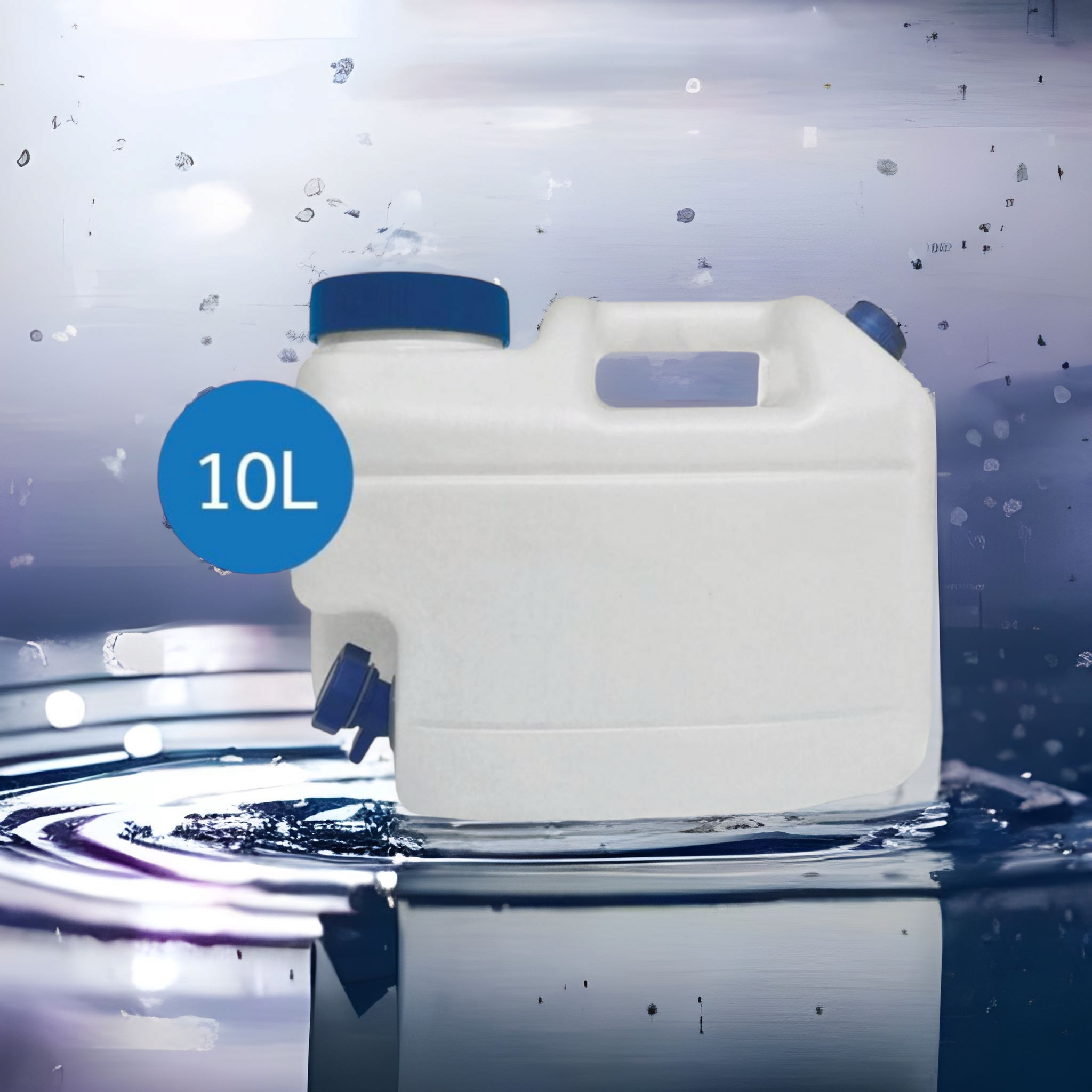 10L Jerry Can with Tap - Heavy Duty Water Container