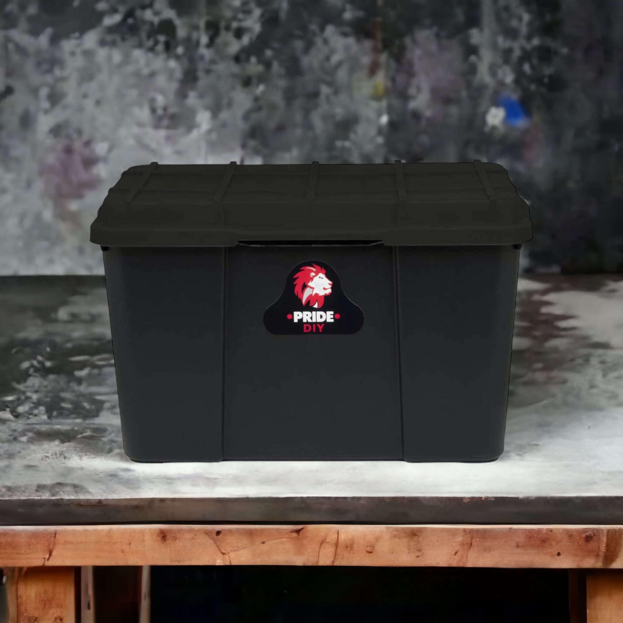 65L Pride Storage Box Black Buzz