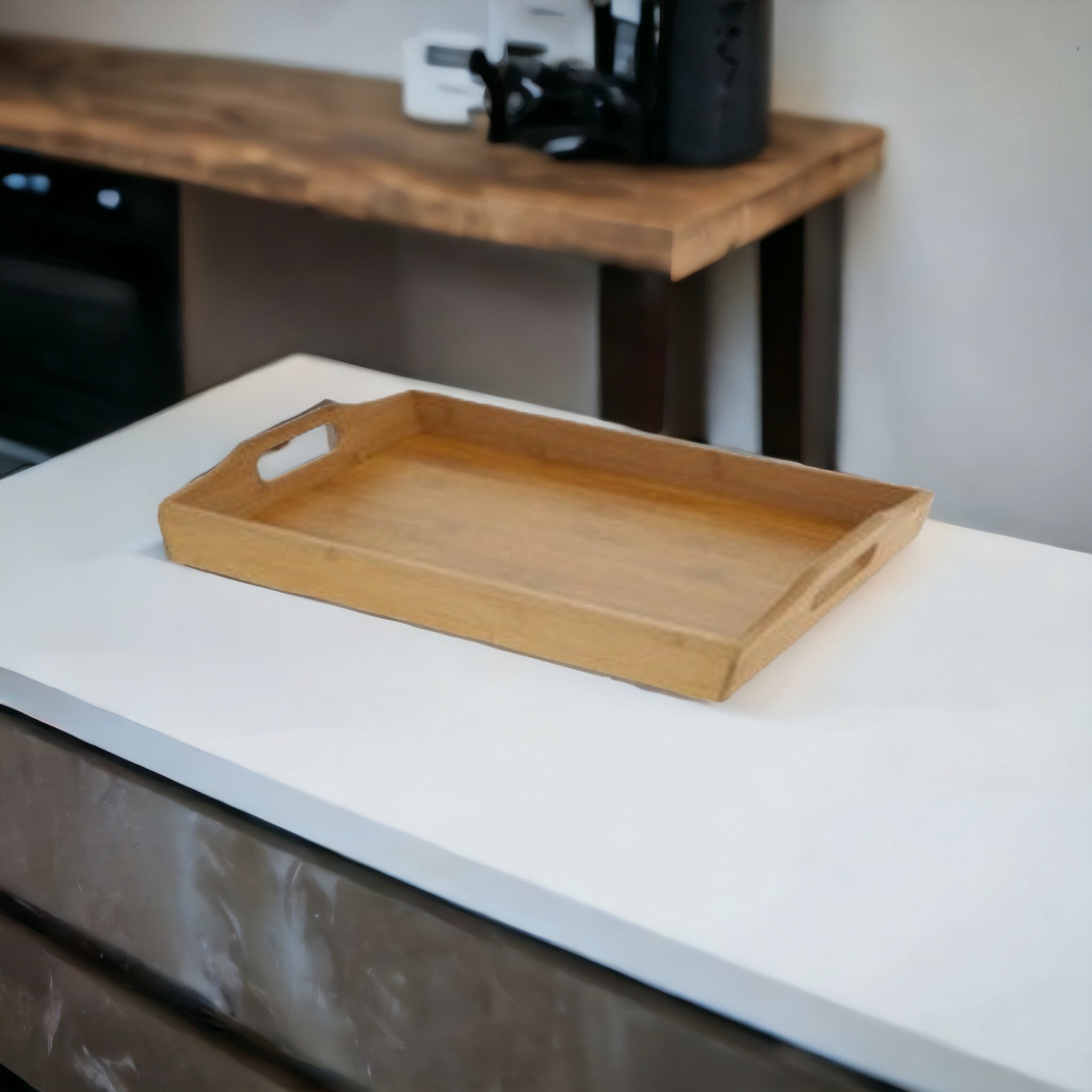 Serving Tray Bamboo Rectangular 5.5cm 21012