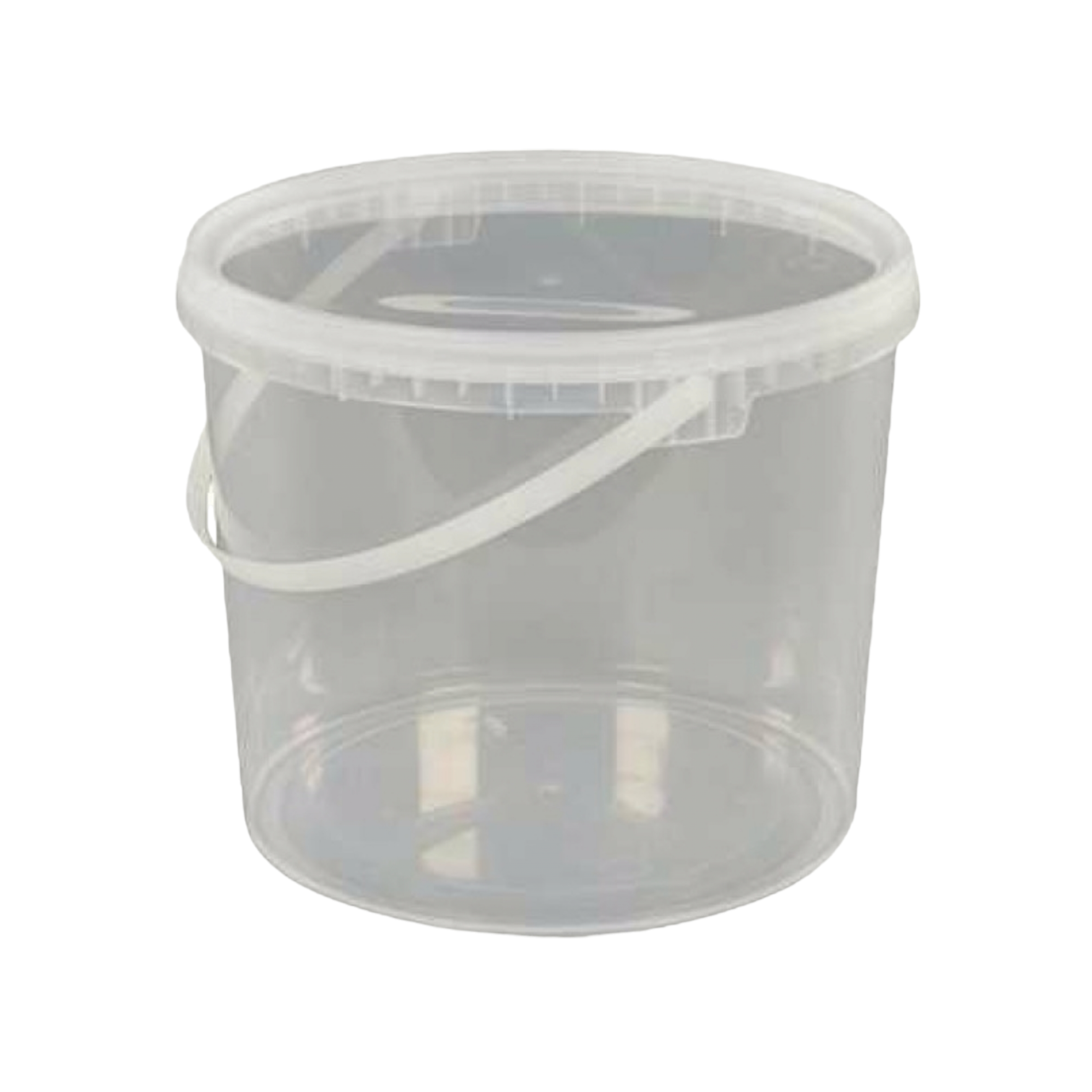 5L Plastic Bucket with Lid Air Tight Clear Transparent