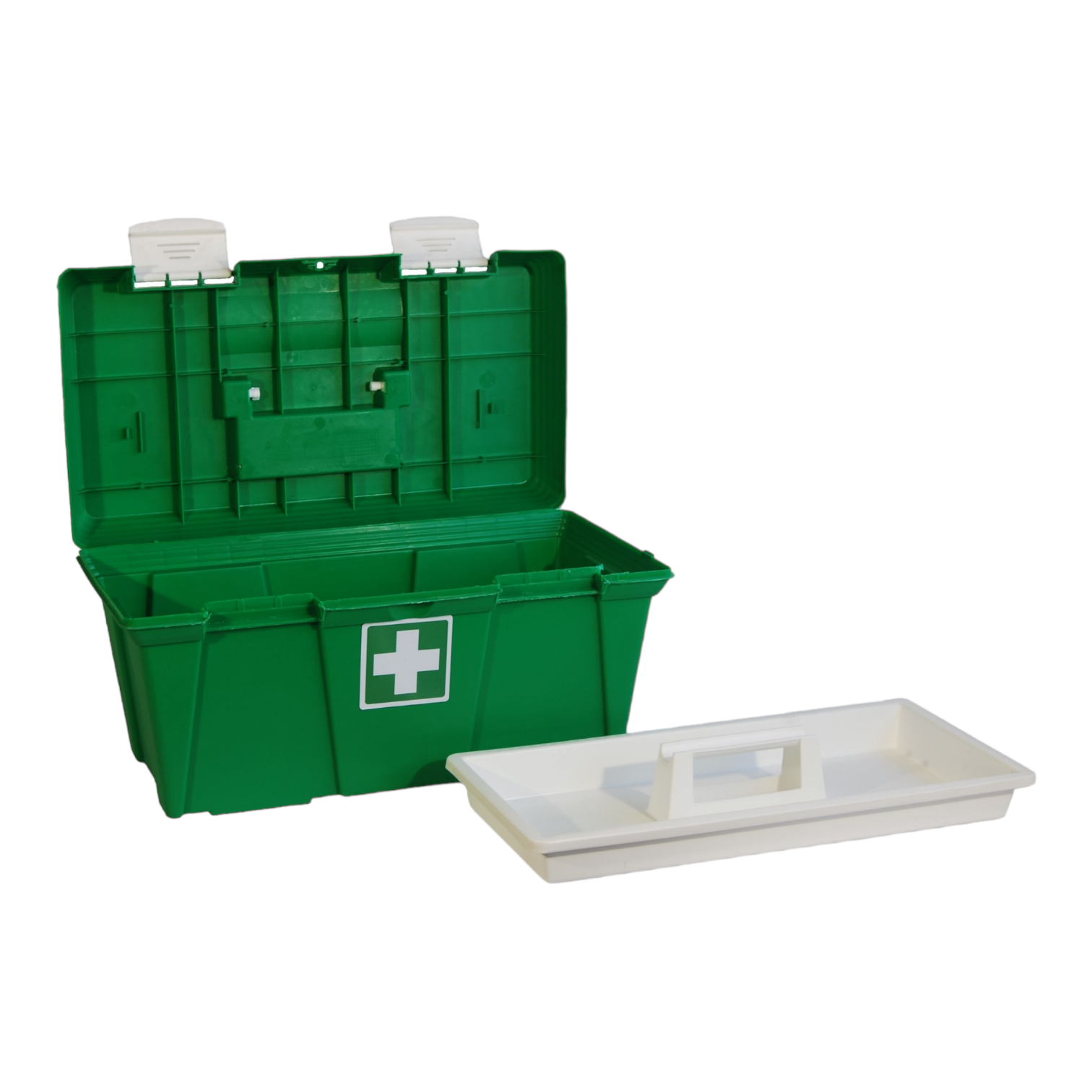 Plastic Medical Box 48cm with Tray Green RI0113WH