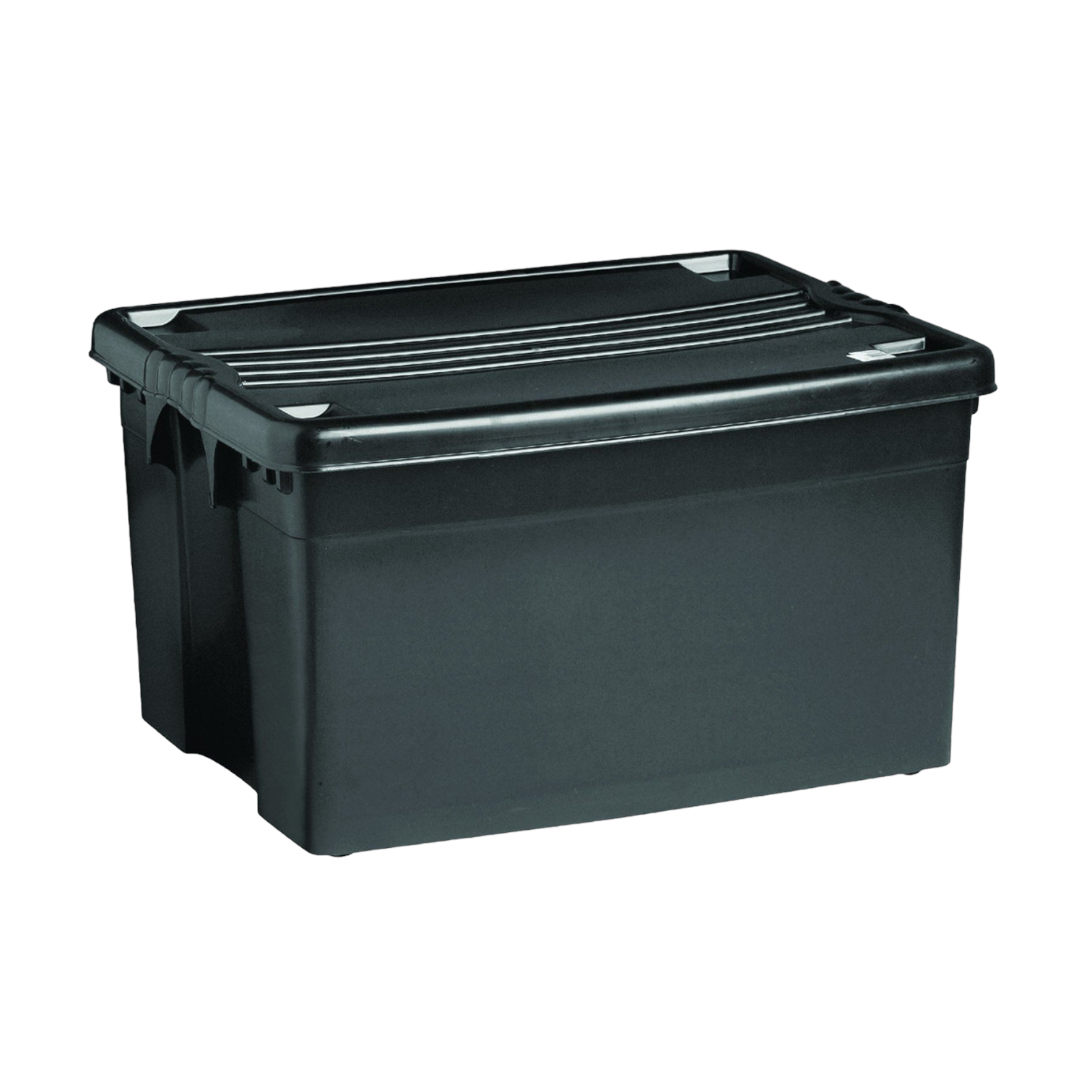 80L Storage Roller Box Black