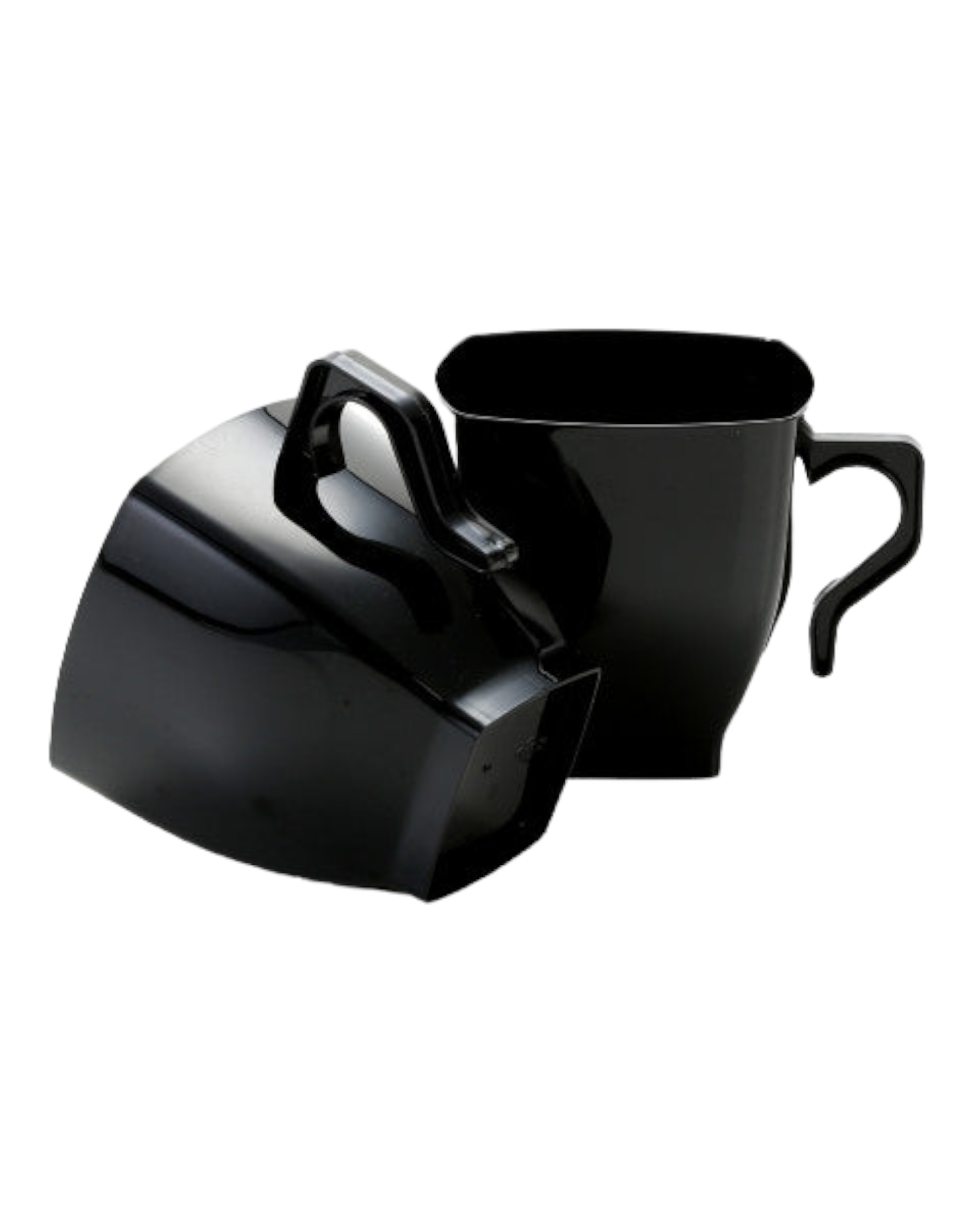 Coffee Mug 250ml Black PP Plastic 12pack