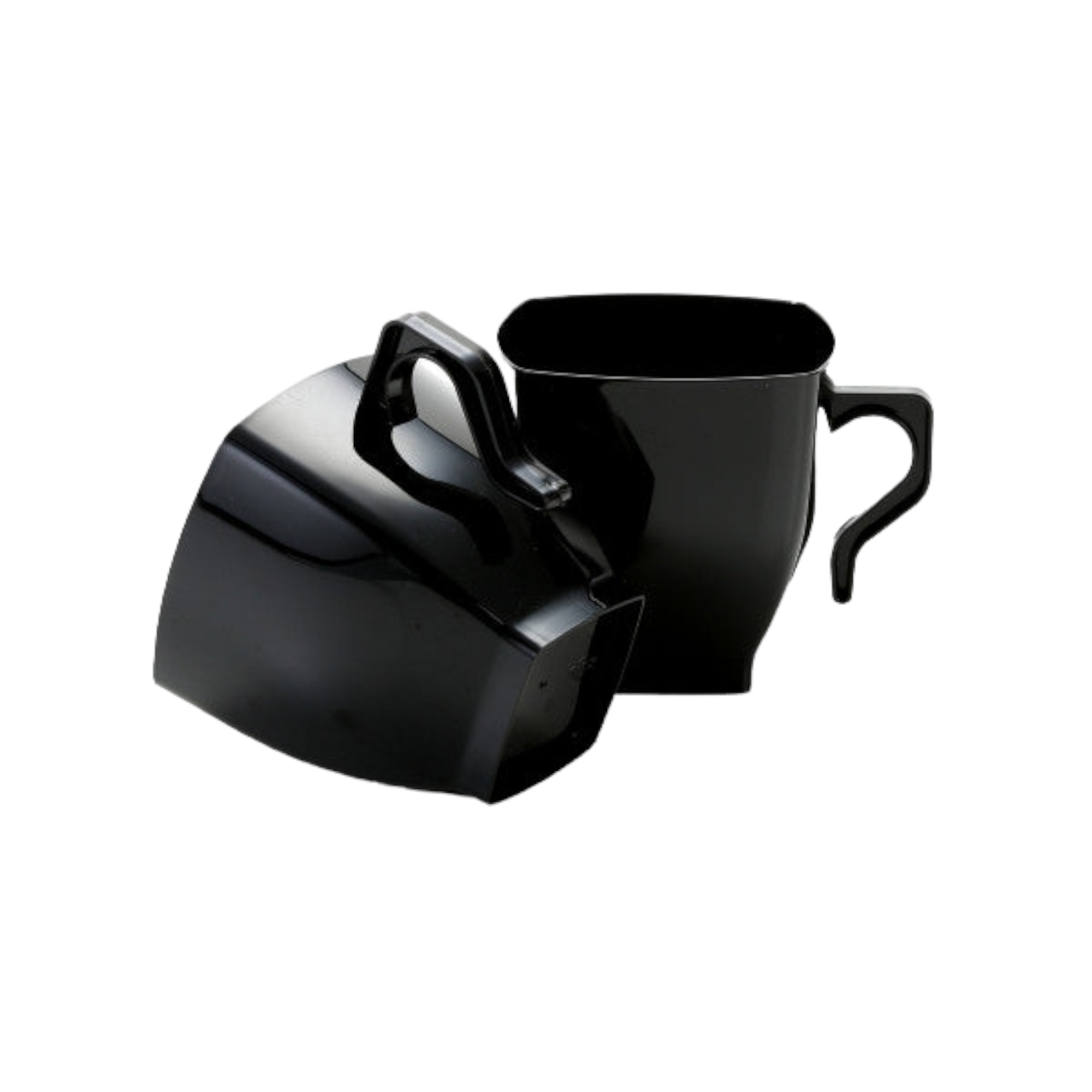 Coffee Mug 250ml Black PP Plastic 12pack