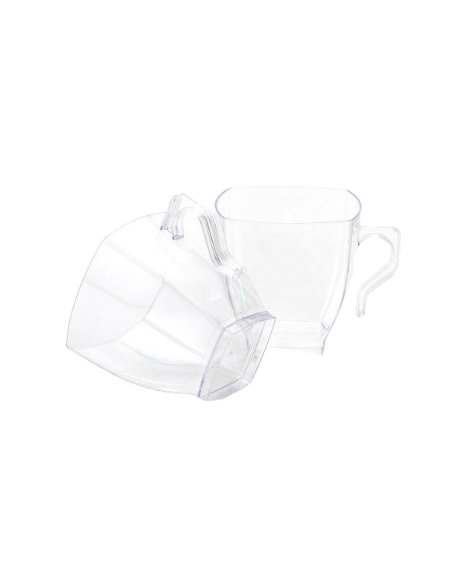 Coffee Mug 250ml Clear PP Plastic 12pack