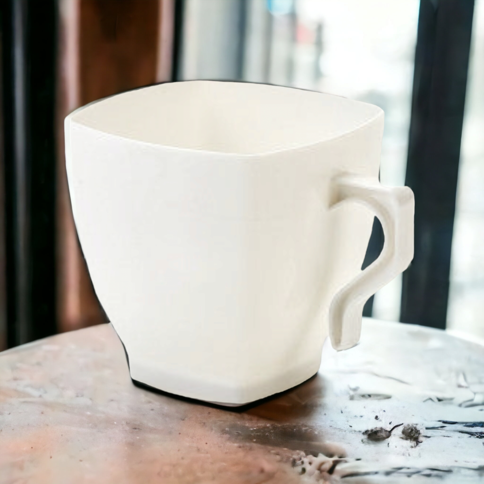 Plastic Coffee Mug 250ml PP White 12pack