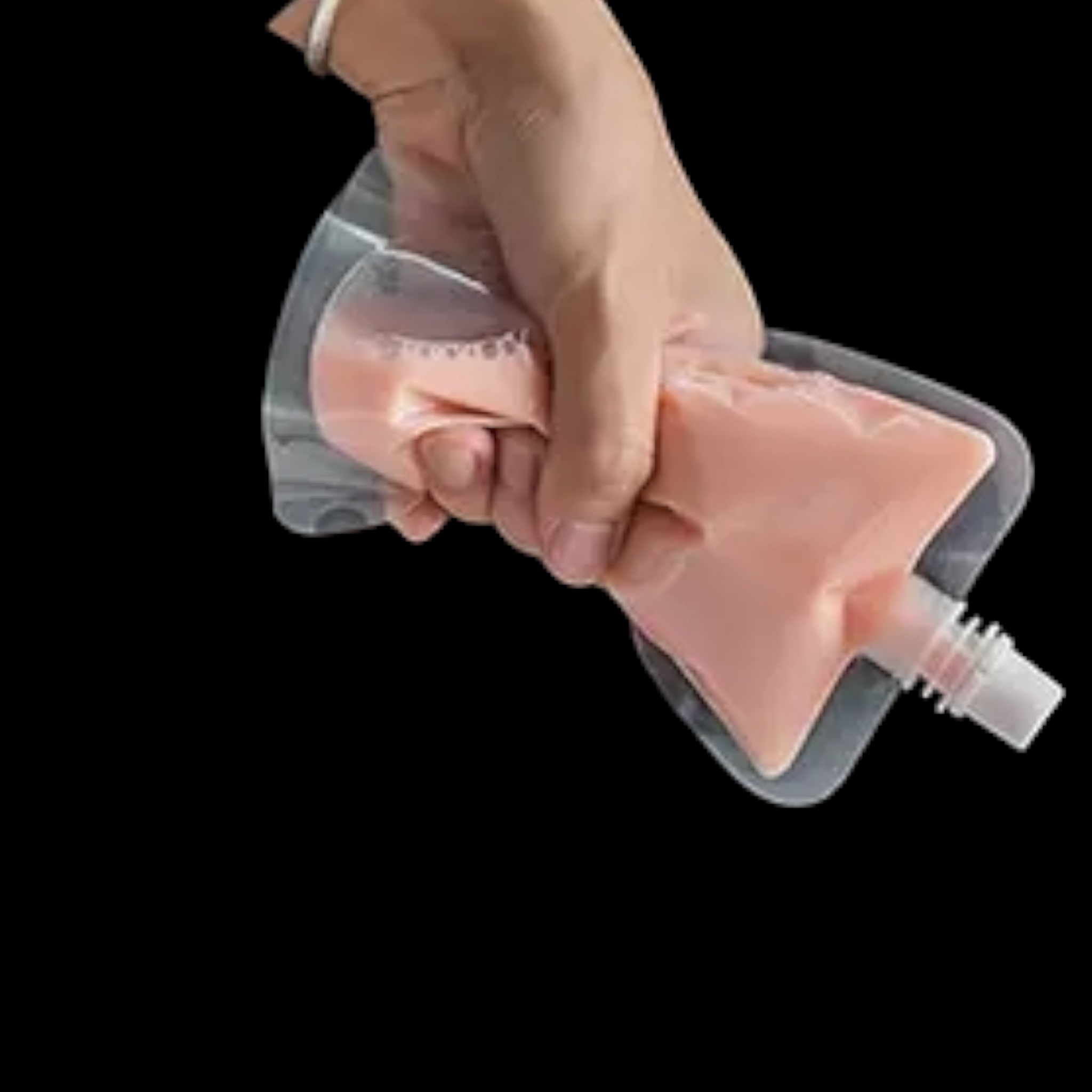 Stand-Up Pouch Bag 500ml Clear with Spout 13x19x3.5cm 100mic