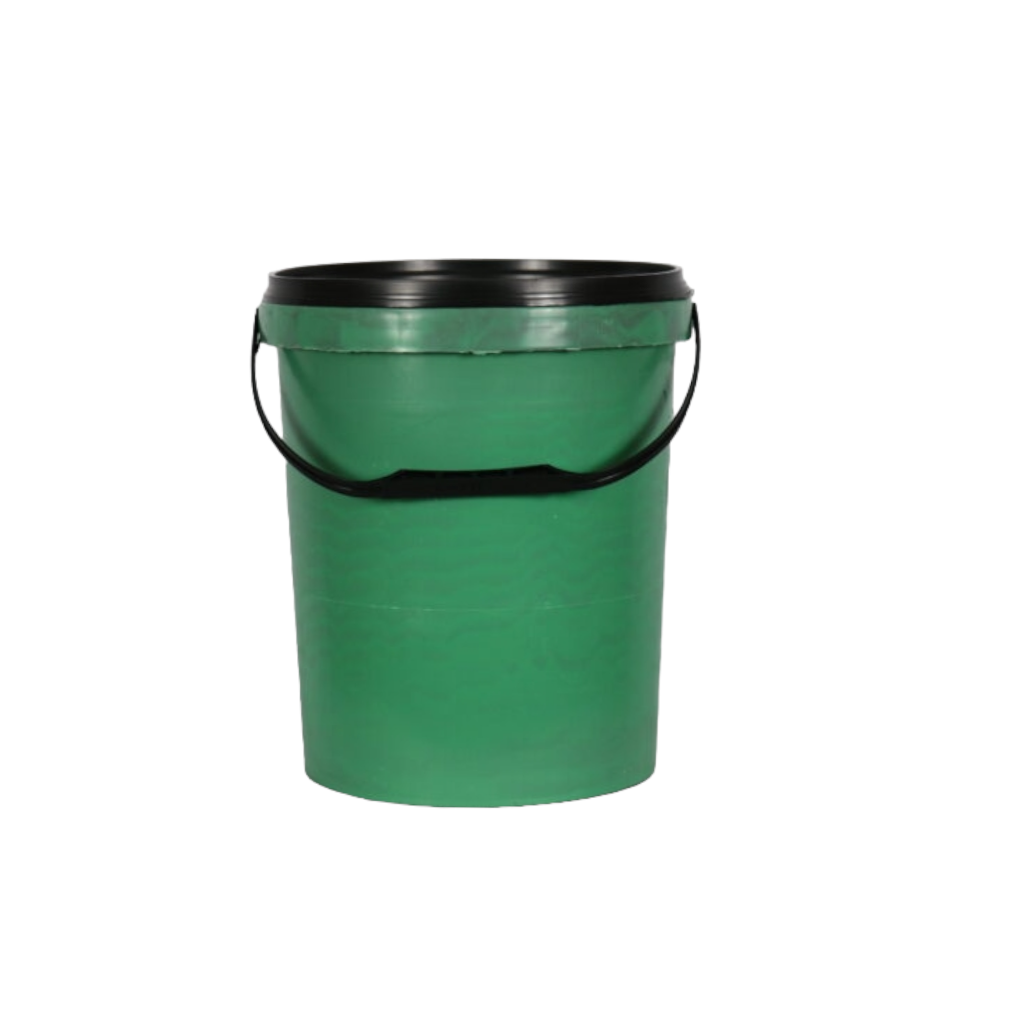25L Bucket Recycled Flexi with Black Lid Green
