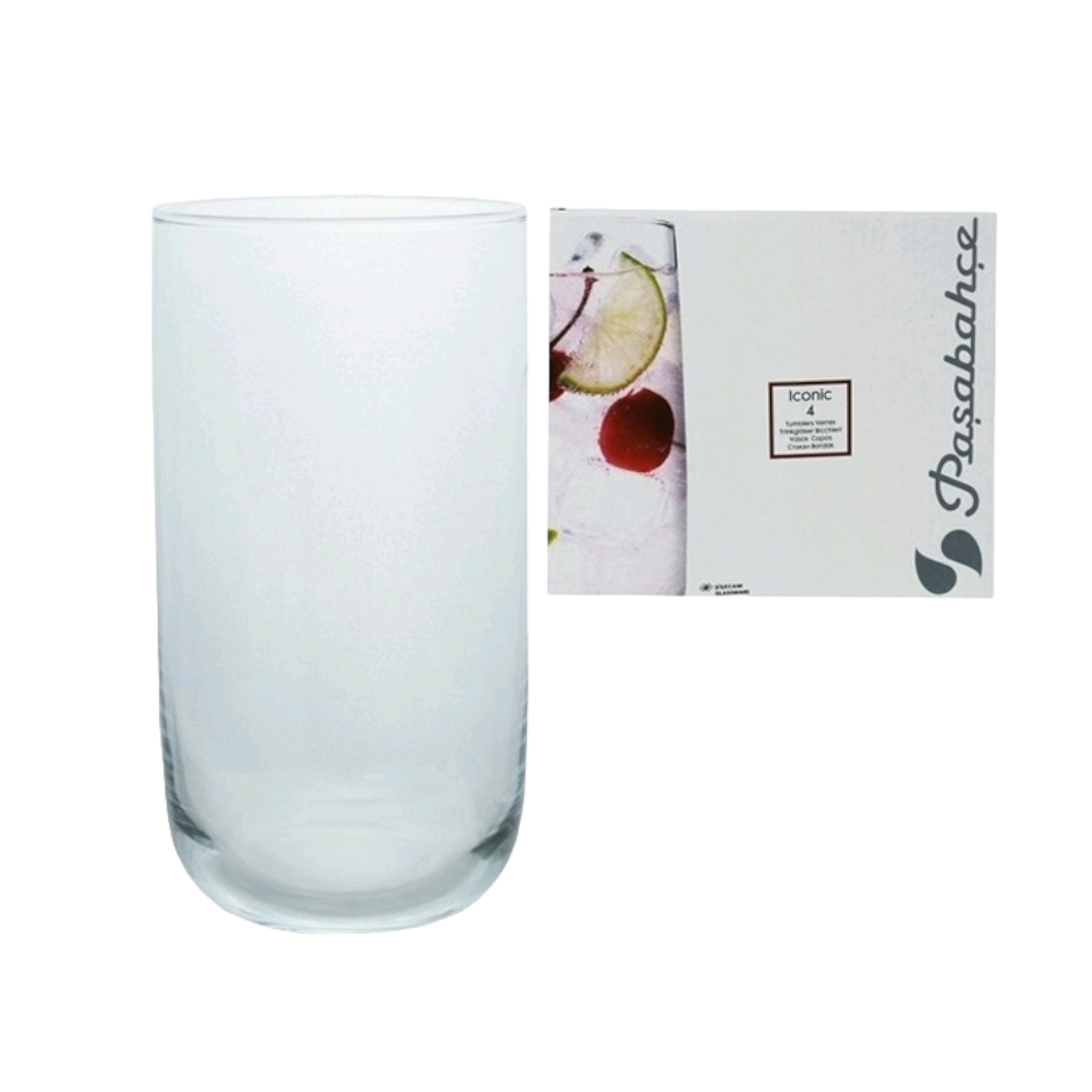 Pasabahce Iconic Hiball Glass Tumbler 265ml 3pack