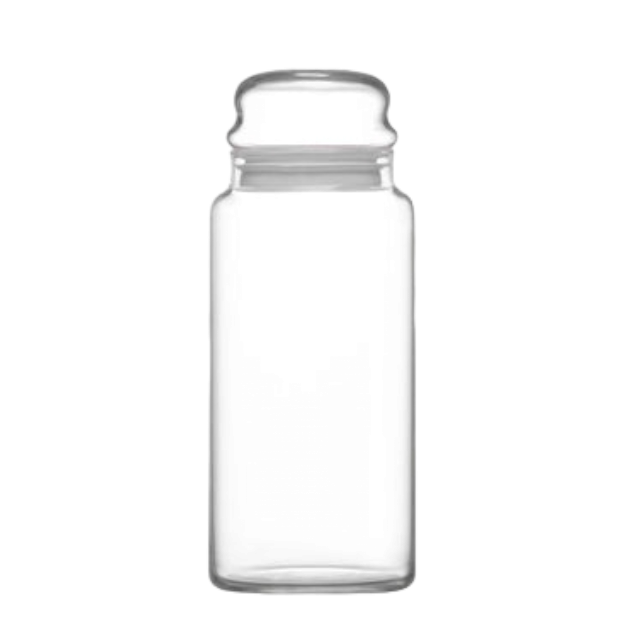 LAV Glass Canister Jar 890ml with White Lid SGN947