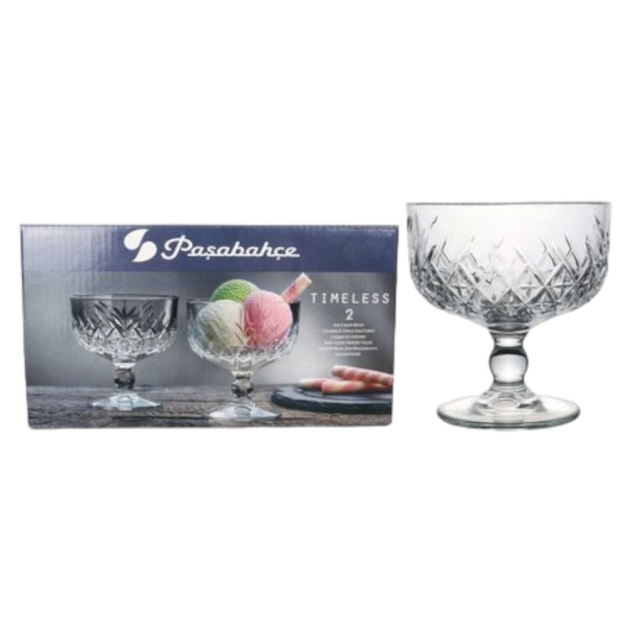 Pasabahce Timeless 275ml Ice Cream Dessert Bowl Cup 12pack 24015