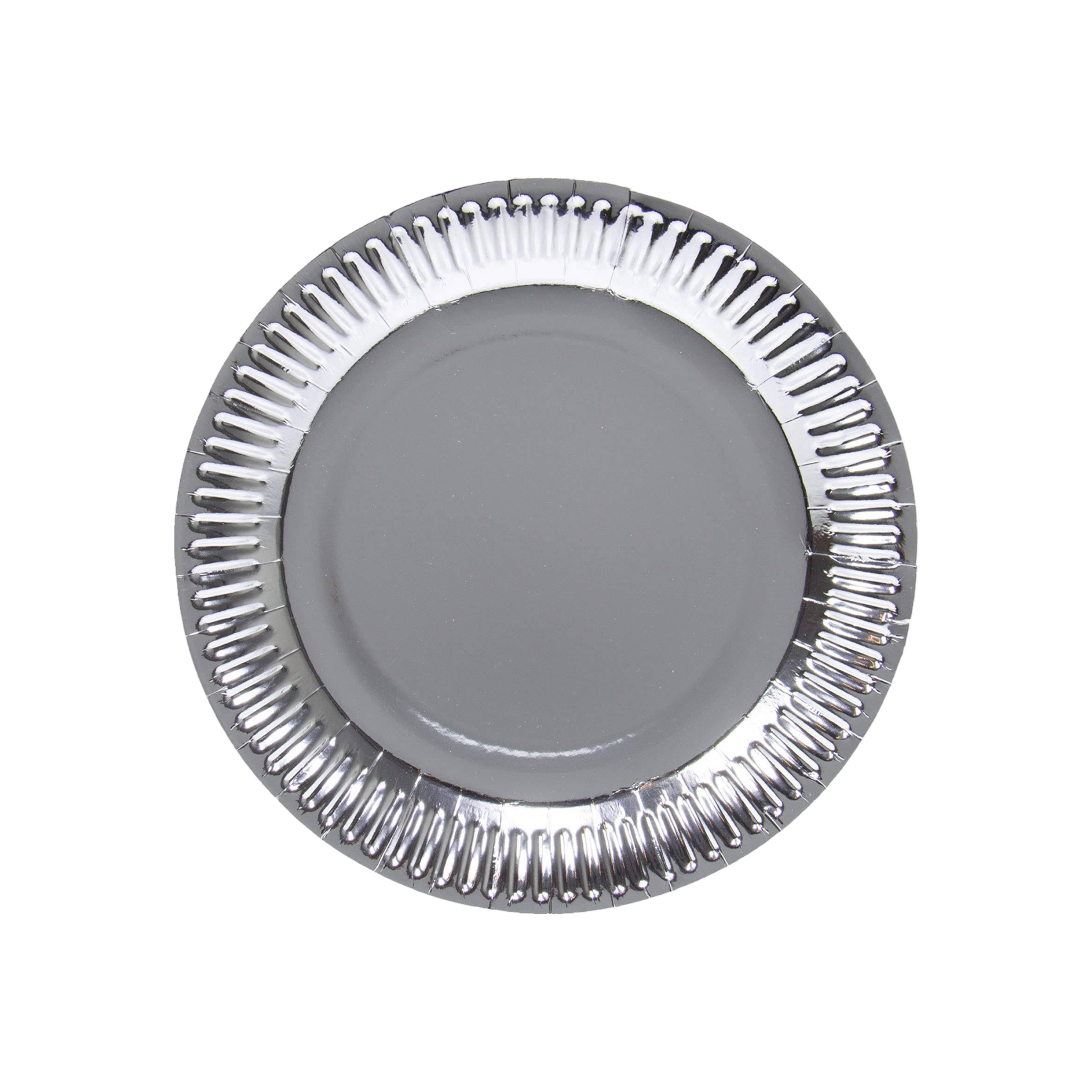 Party Paper Plates Silver 7inch 10pack