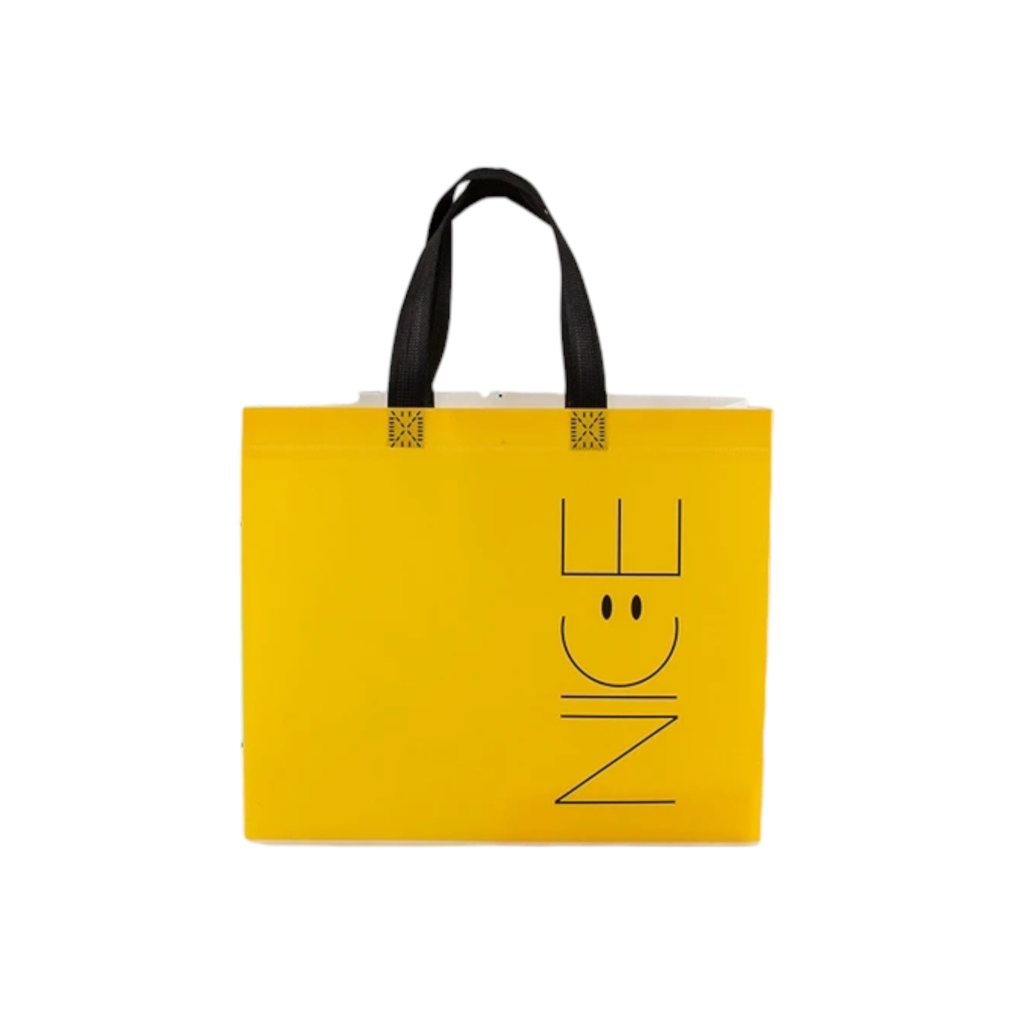 Non Woven Shopping Gift Bag Smilely Face 42x37x10cm