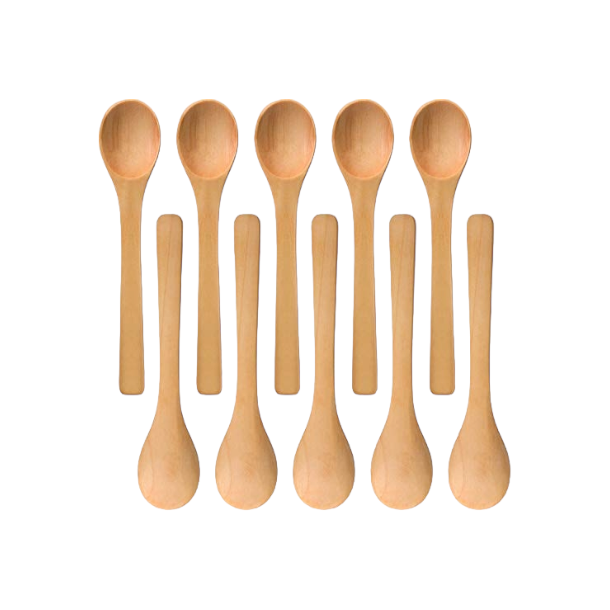 Wooden Honey Spoon Polished 13cm 10pcs 16-12