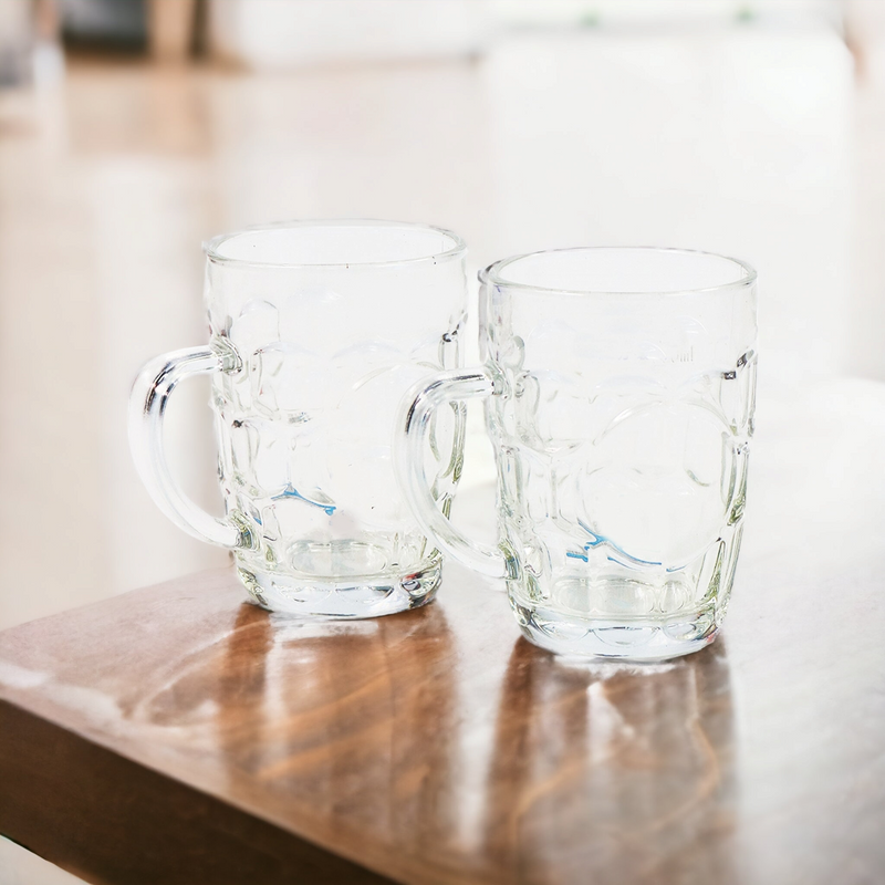 Glass Tumbler Beer Mugs 2pack 9449