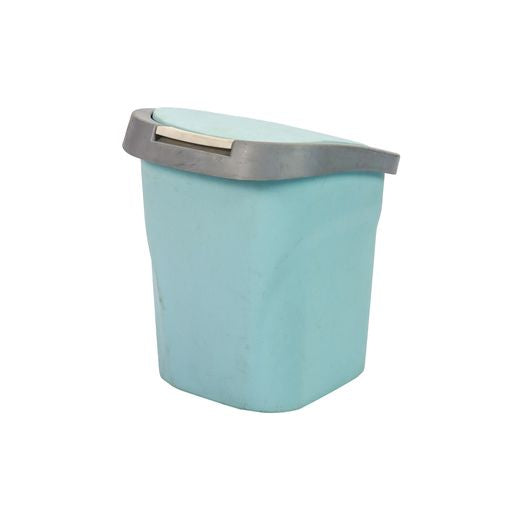 Plastic Flip Top Pedal Bin Office/Kitchen Wastepaper Dustbin Blue 495