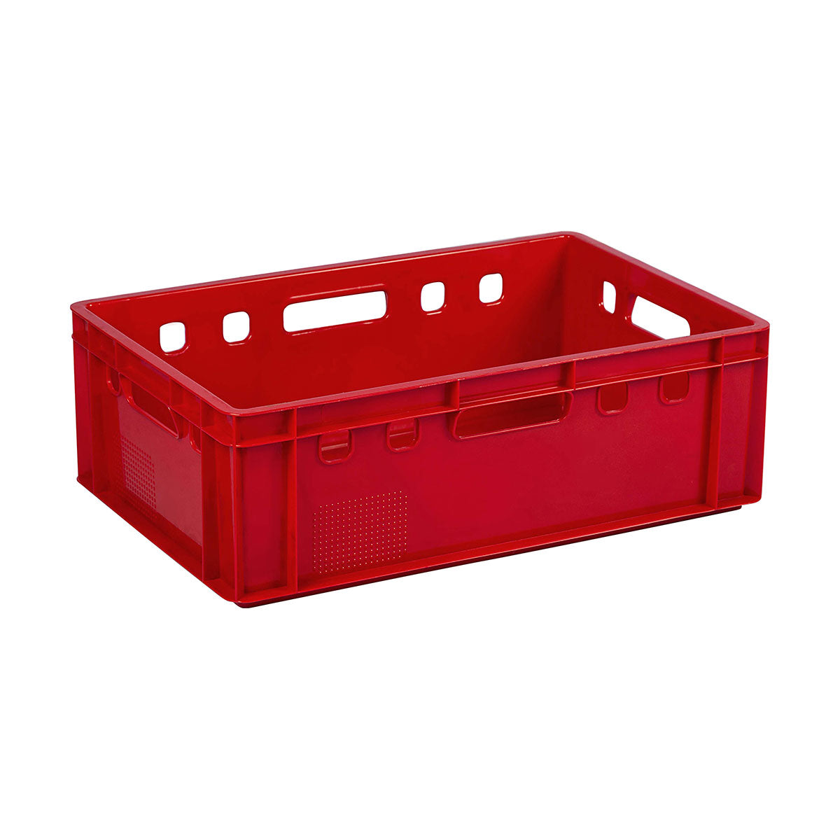 Plastic Stackable Crate Red Buzz