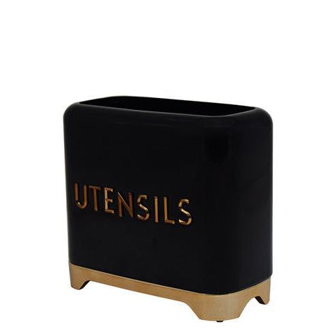 Retro Vintage Tin Utensil Black Rose Gold