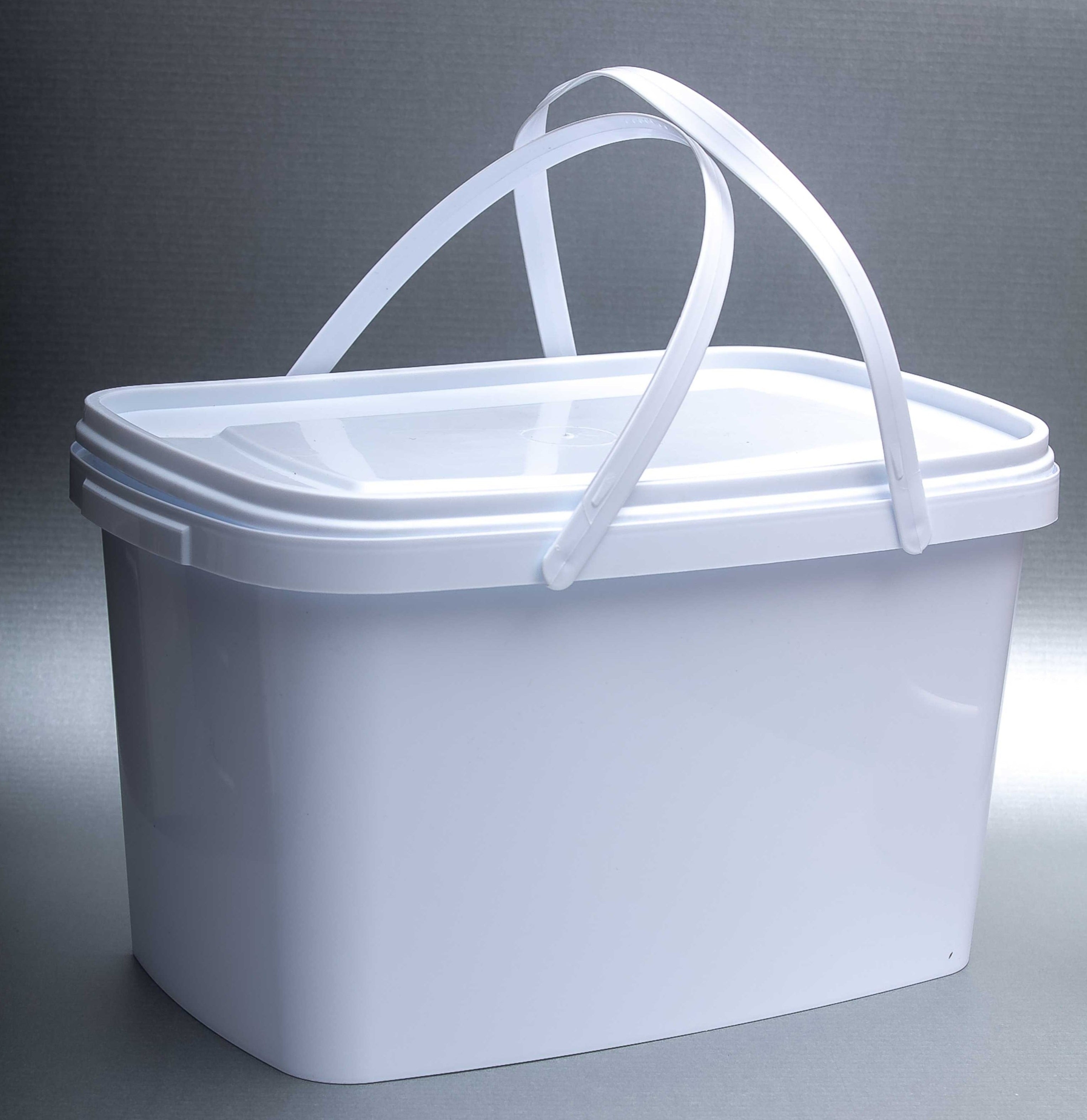5L Bucket Rectangular Tamperproof with Handle and Lid