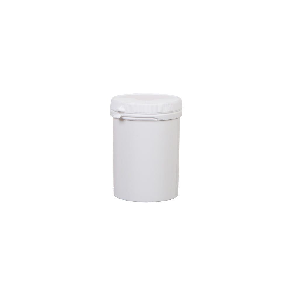 Plastic Securitainer White Container 210ml with Lid 62x90 Each