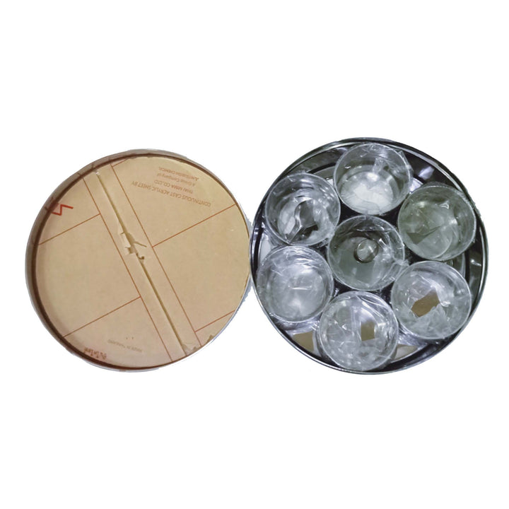 Masala Dabba with Clear Lid Stainless Steel 23cm SGN151