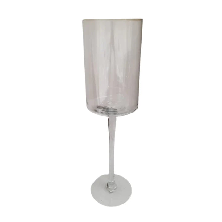 Glass Flower Vase Footed 70x19.5cm SGN546