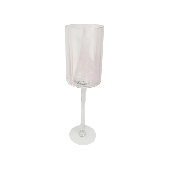 Glass Flower Vase Footed 70x19.5cm SGN546