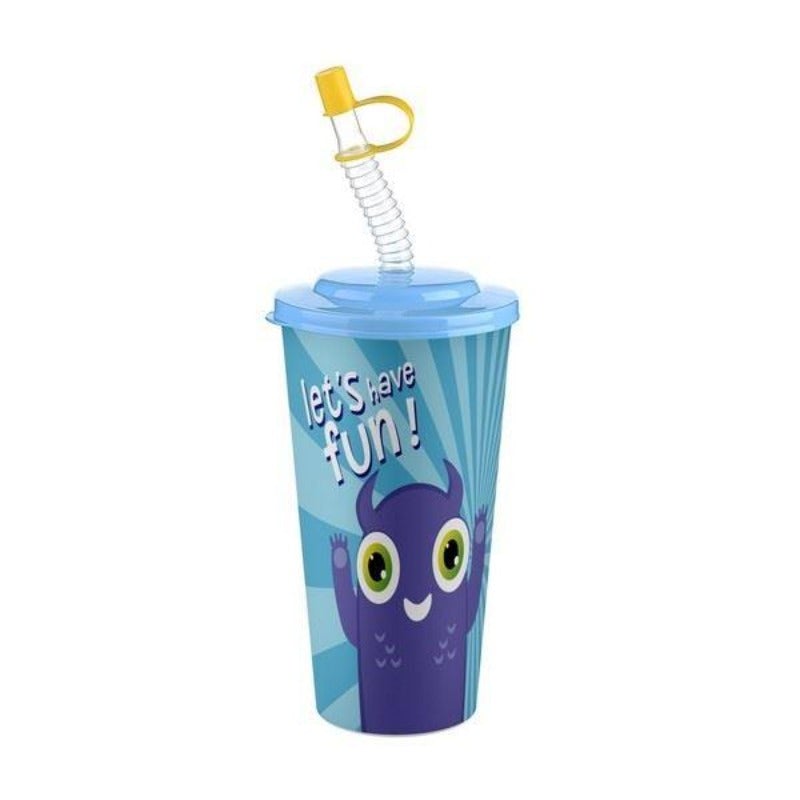 Titiz So Cute Smoothie Tumbler Cup 650ml with Straw and Lid