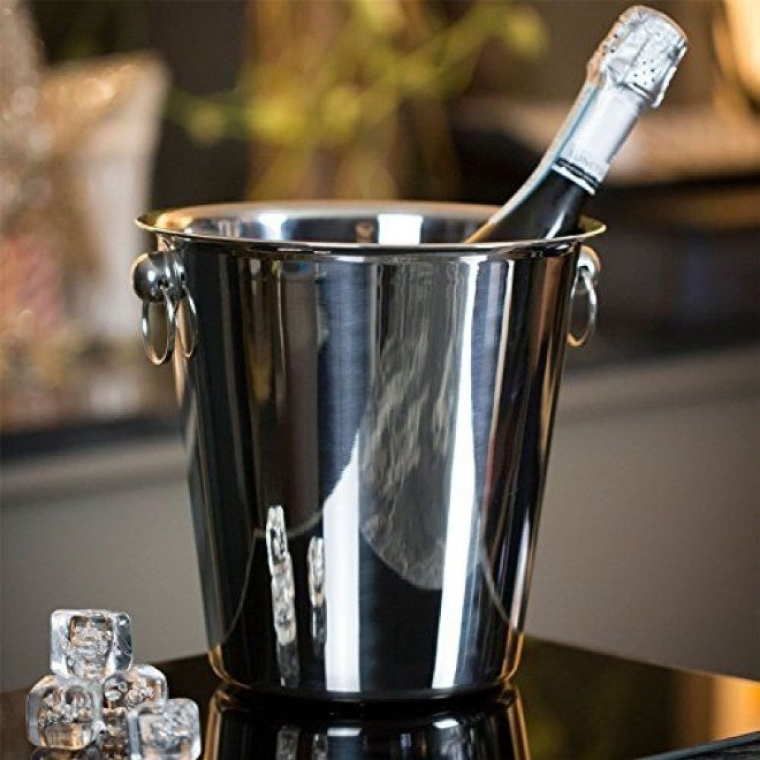 Stainless Steel Ice Bucket 22x21.5cm with Knob SS317